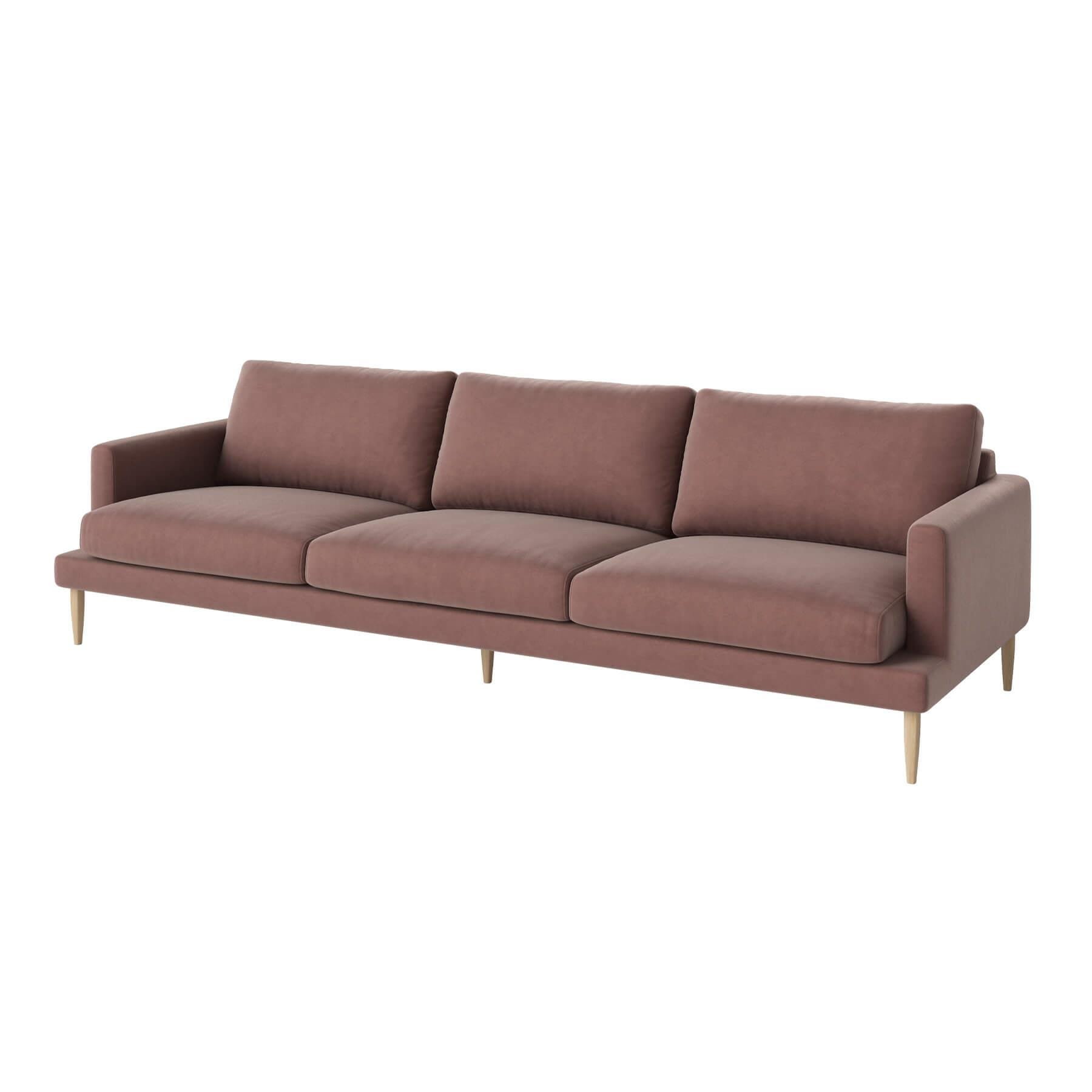 Bolia Veneda Sofa 4 Seater Sofa White Oiled Oak Ritz Light Rosa Pink Designer Furniture From Holloways Of Ludlow