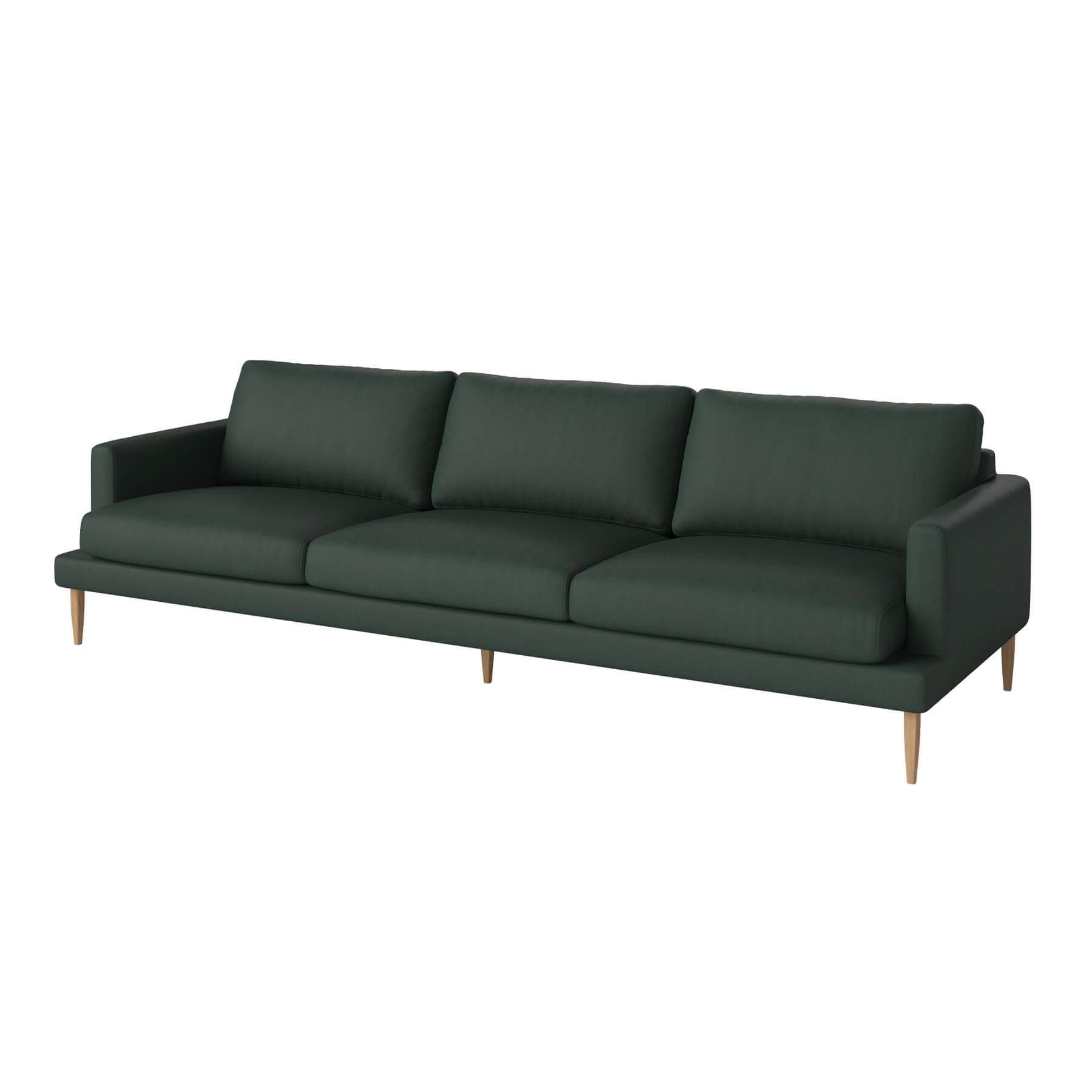 Bolia Veneda Sofa 4 Seater Sofa Oiled Oak Gaja Dark Green Designer Furniture From Holloways Of Ludlow