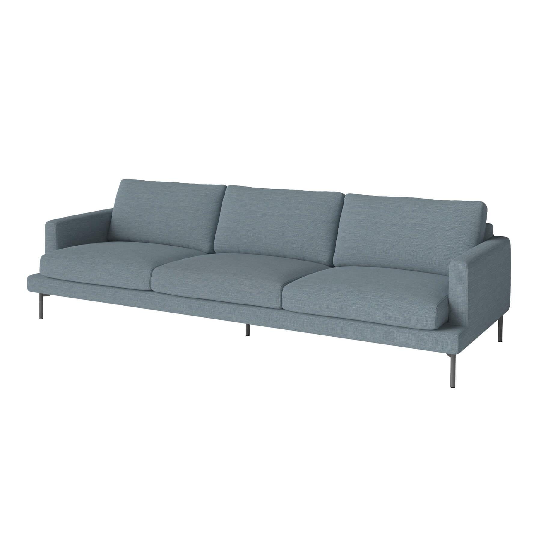 Bolia Veneda Sofa 4 Seater Sofa Grey Laquered Steel Laine Light Blue Designer Furniture From Holloways Of Ludlow