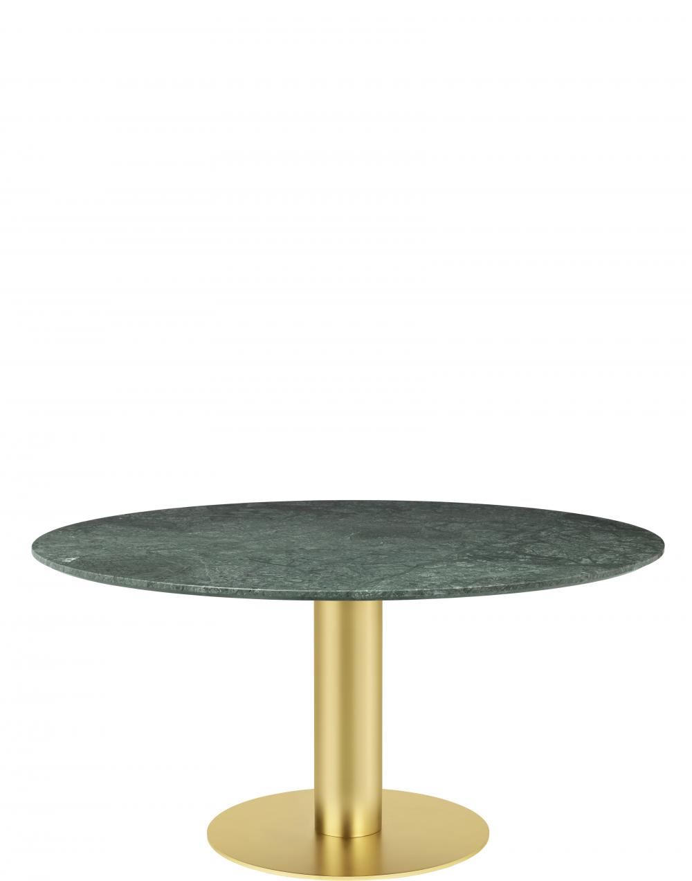 Gubi 20 Dining Table Round Brass Base 150 Marblegreen