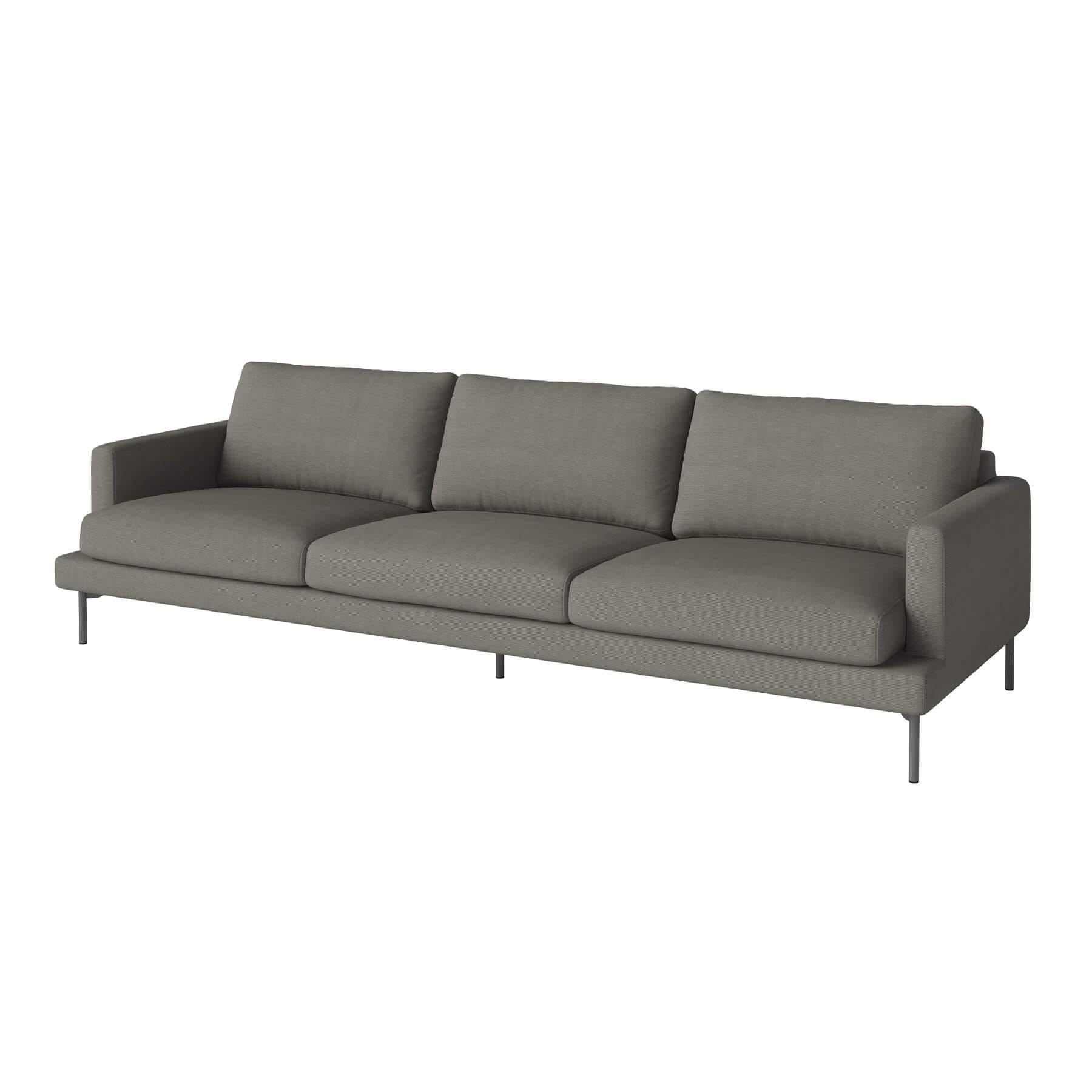 Bolia Veneda Sofa 4 Seater Sofa Grey Laquered Steel Linea Grey Brown Designer Furniture From Holloways Of Ludlow