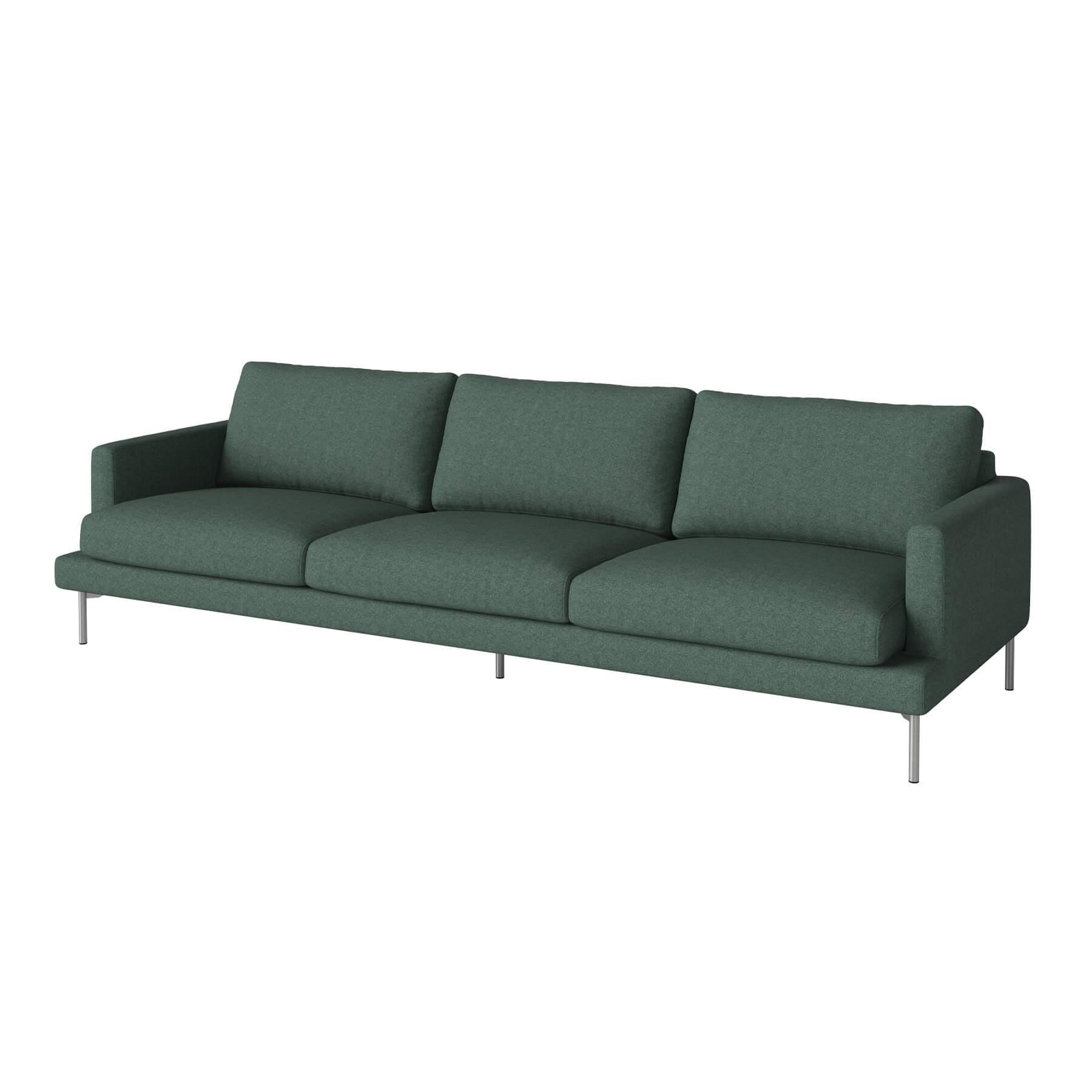 Bolia Veneda Sofa 4 Seater Sofa Brushed Steel Qual Sea Green Designer Furniture From Holloways Of Ludlow