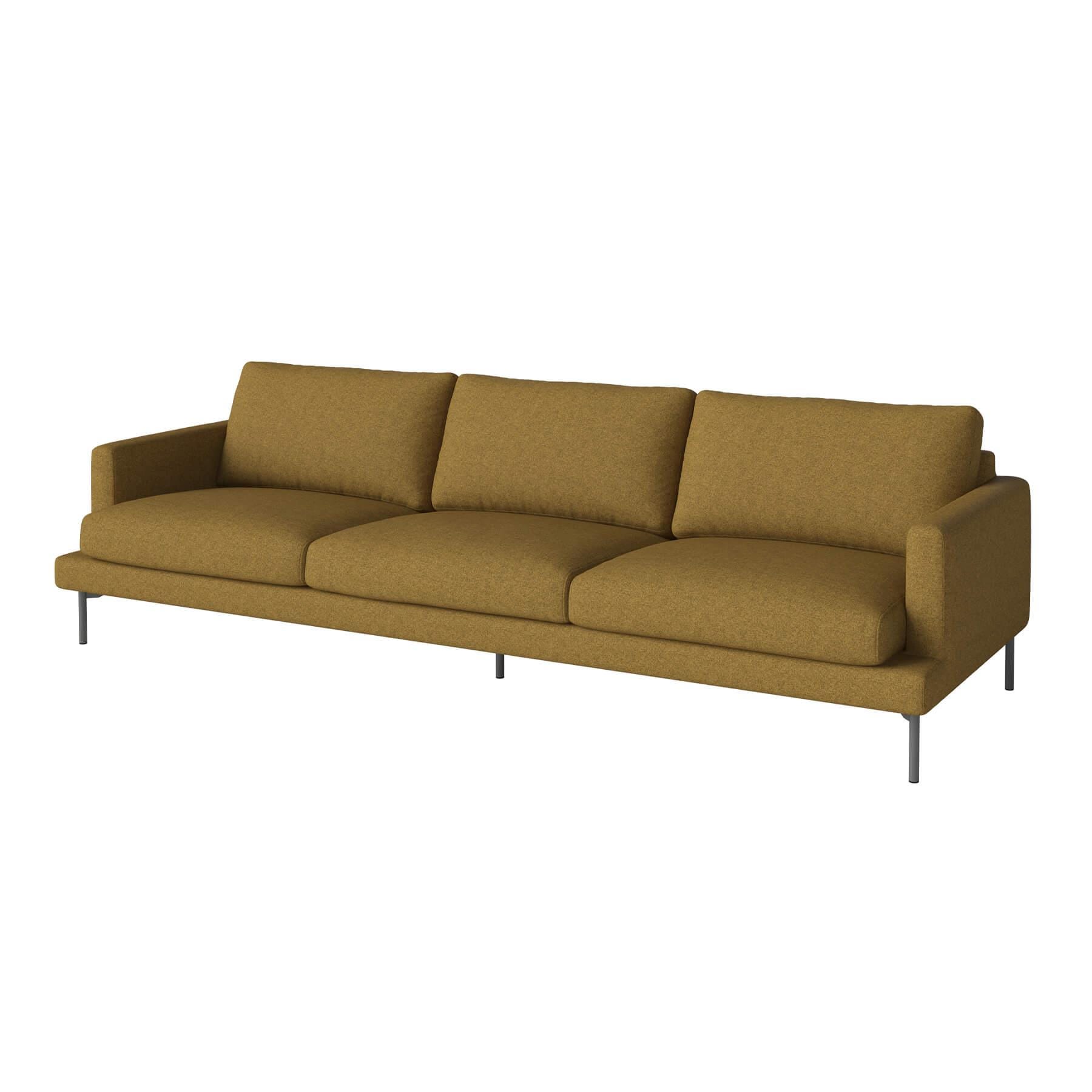 Bolia Veneda Sofa 4 Seater Sofa Grey Laquered Steel Qual Curry Brown Designer Furniture From Holloways Of Ludlow