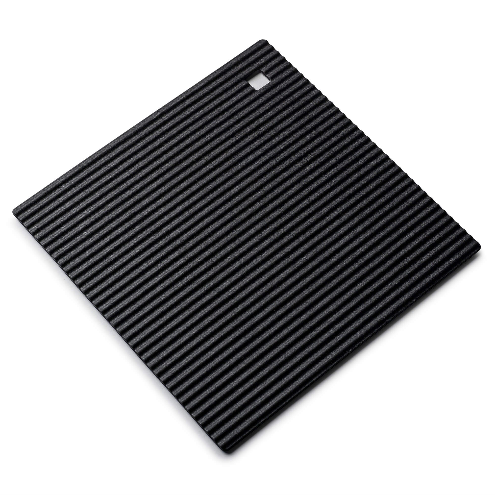 Zeal Silicone Square Hot Mat Trivet 18cm in Black