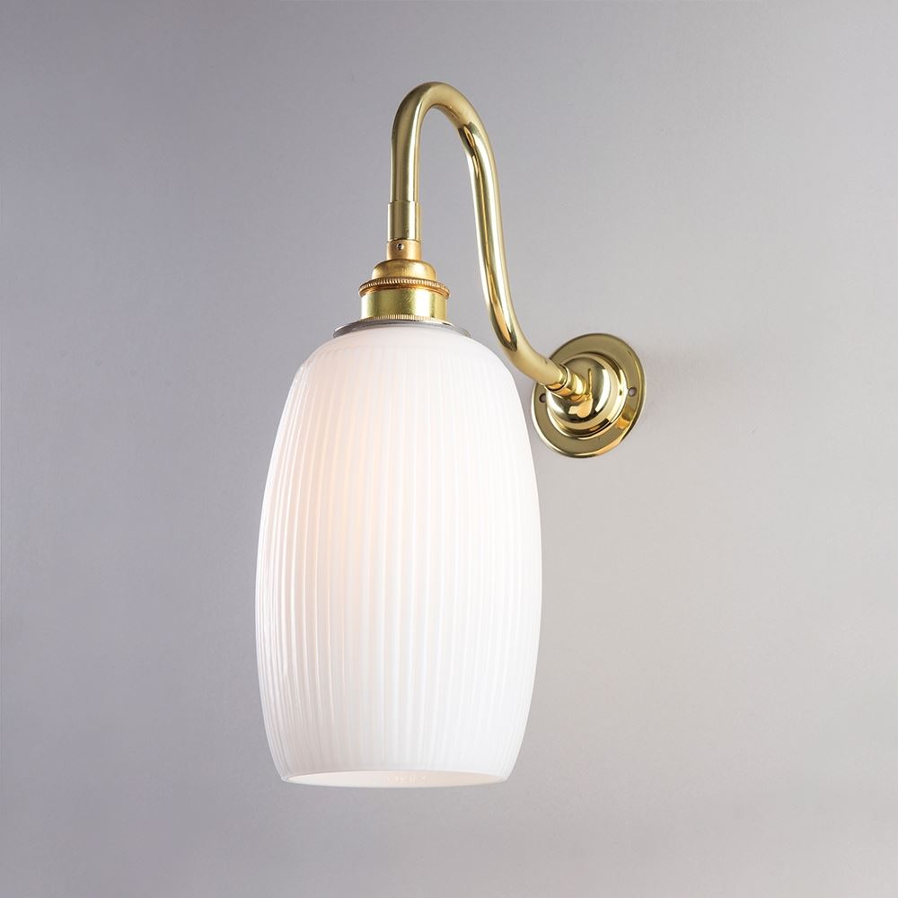 Old School Electric Gillespie Wall Light Polished Brass