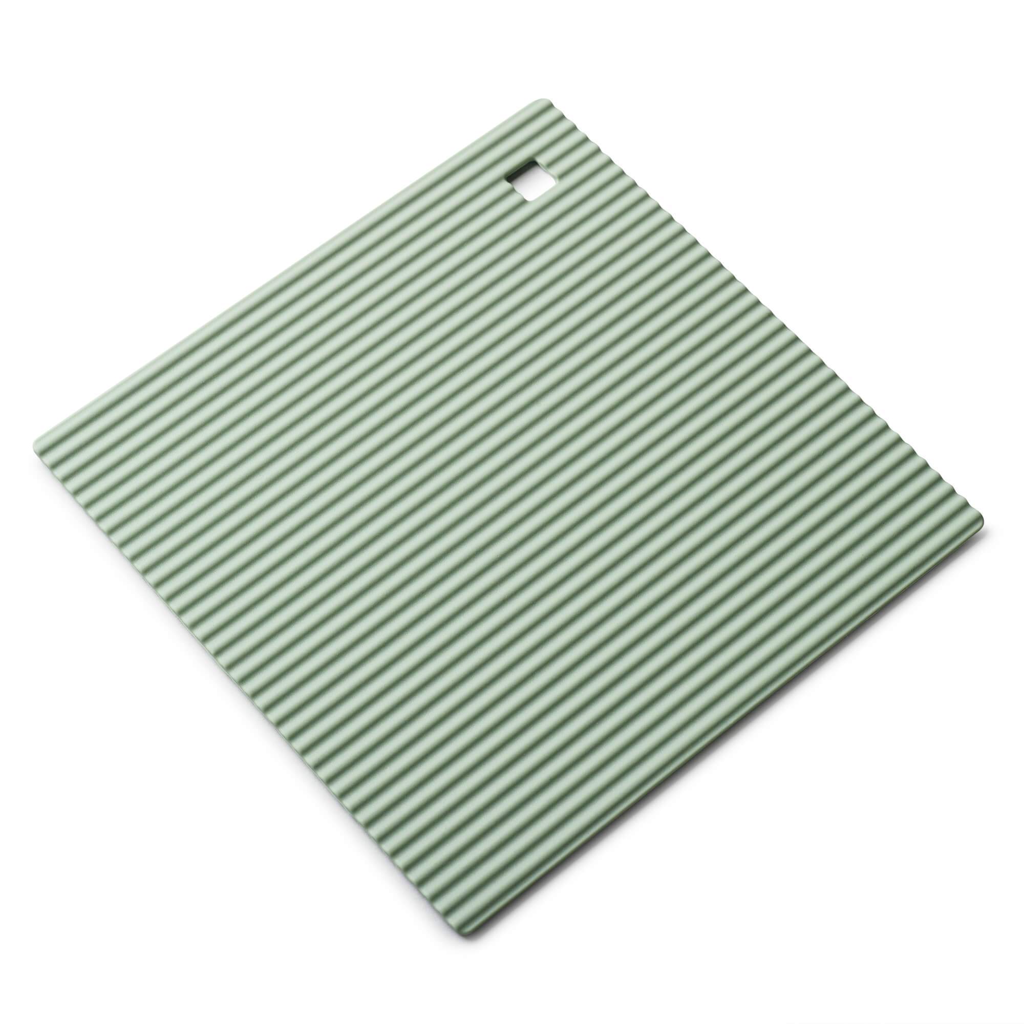 Zeal Silicone Square Hot Mat Trivet 18cm in Light Green