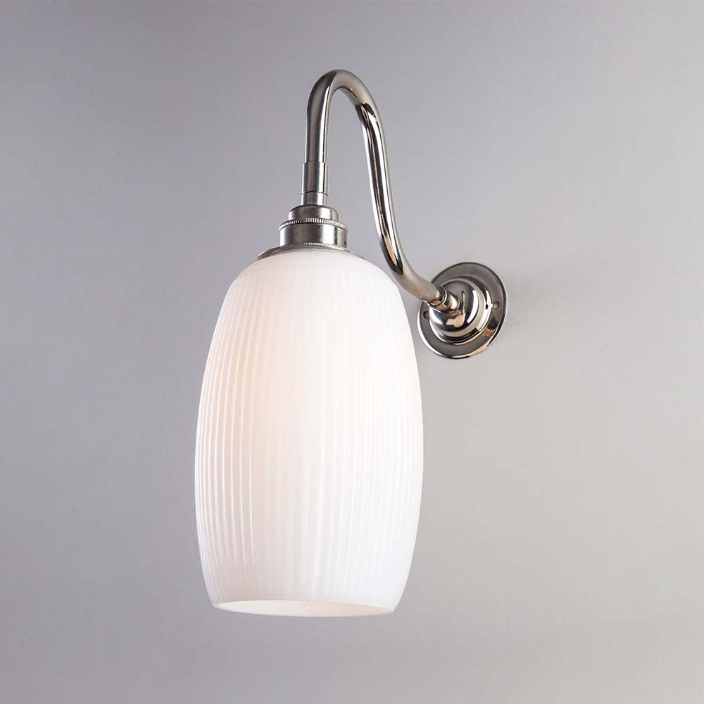 Old School Electric Gillespie Wall Light Polished Nickel