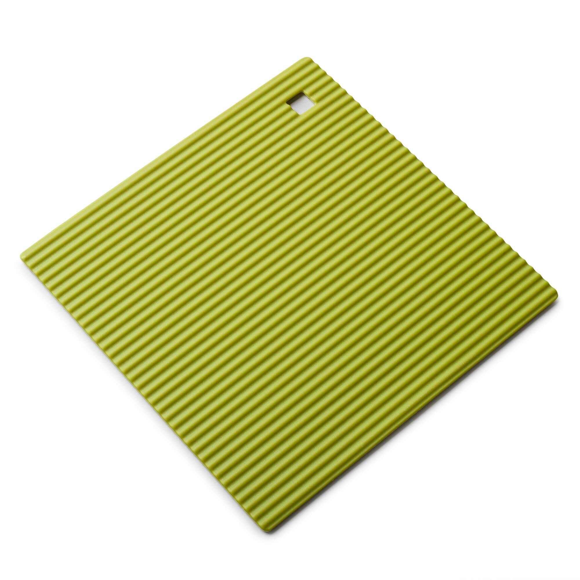 Zeal Silicone Square Hot Mat Trivet 18cm in Lime