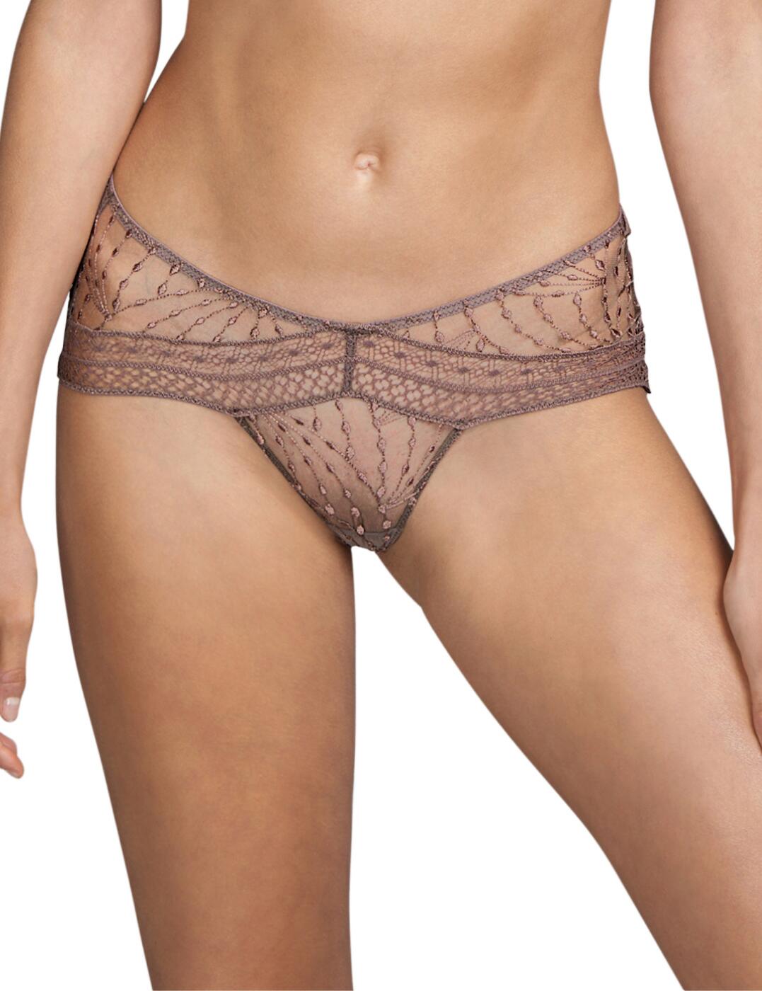 The Vaughan Rio briefs by Andres Sarda perfectly contour to your body to offer the most complimentary fit. A flirty low rise waist highlights your midsection, while the sides sit over your hips to accentuate your curves. The blend of sheer tulle and delicate embroidery creates a teasing appearance. The back is crafted from luxurious sheer tulle. The cheeky coverage frames your curves whilst preserving comfort. They are finished with a double layer of tulle for a flattering fit that doesn't dig in.  Low-rise waist Cheeky rear coverage Sheer tulle and embroidery Country of origin: Tunisia Composition: 63% Polyamide &pipe; 19% Polyester &pipe; 10% Elastane &pipe; 8% Cotton  Listed in UK sizes  54679-97531-1264948 3310650 Rio Brief