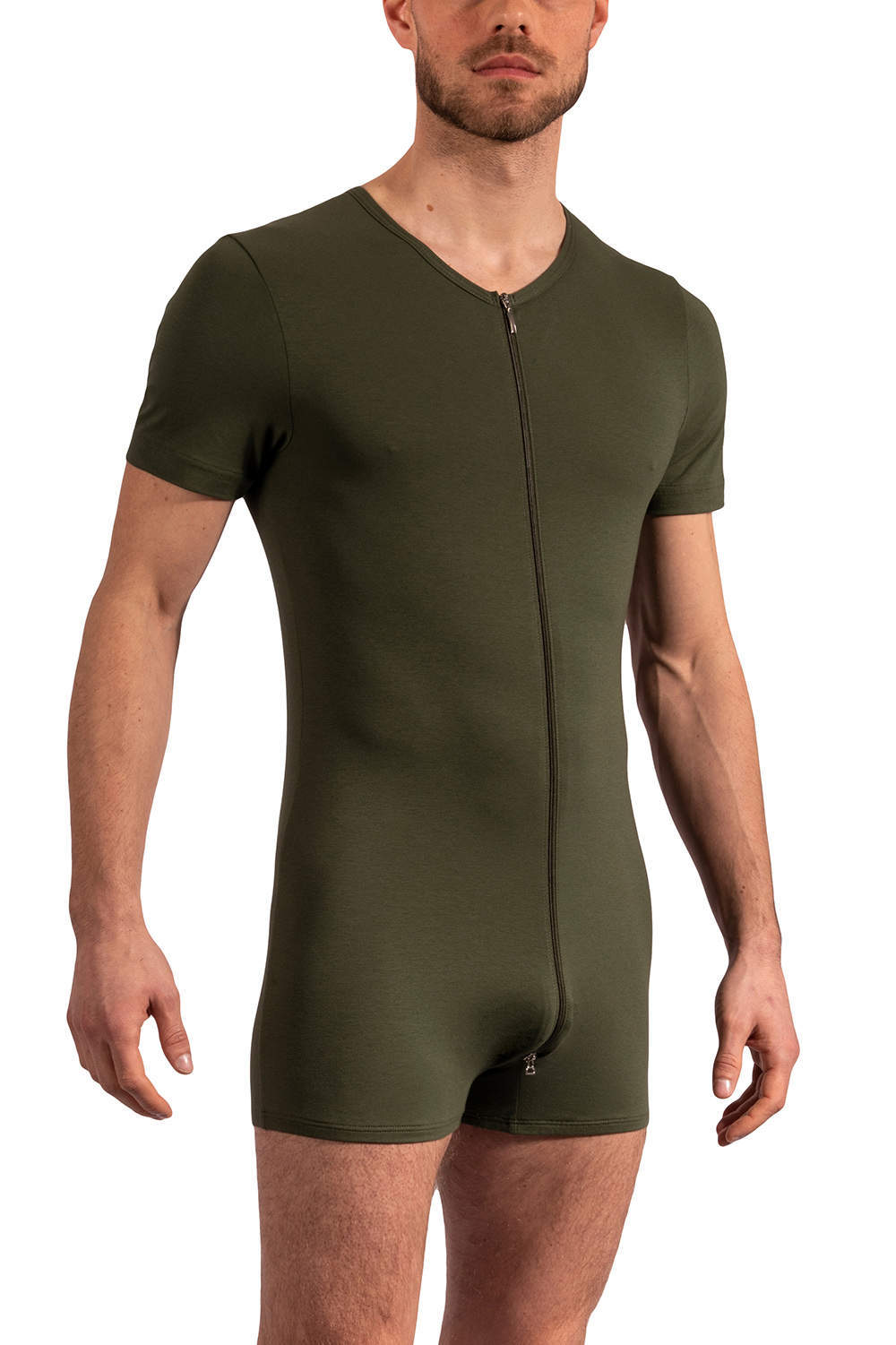 Shop Olaf Benz RED 1601 Cool Body men's one piece underwear – luxury cotton zip front male all-in-one. Buy online as a winter or summer base layer