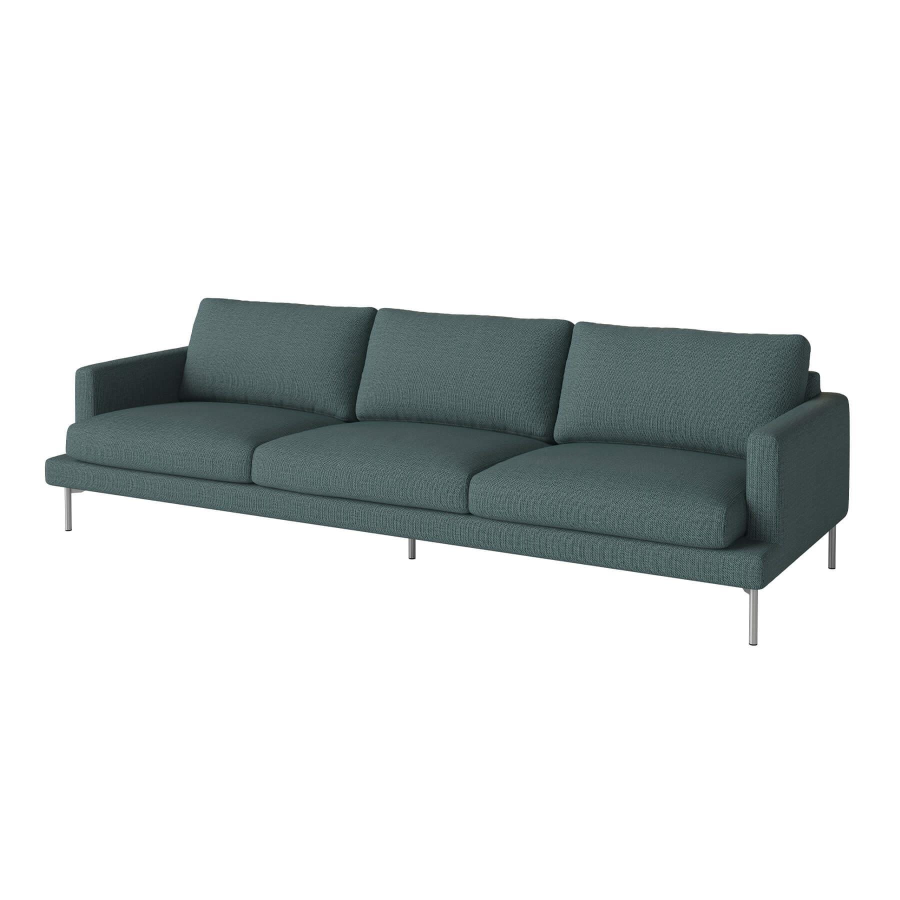 Bolia Veneda Sofa 4 Seater Sofa Brushed Steel London Sea Green Designer Furniture From Holloways Of Ludlow