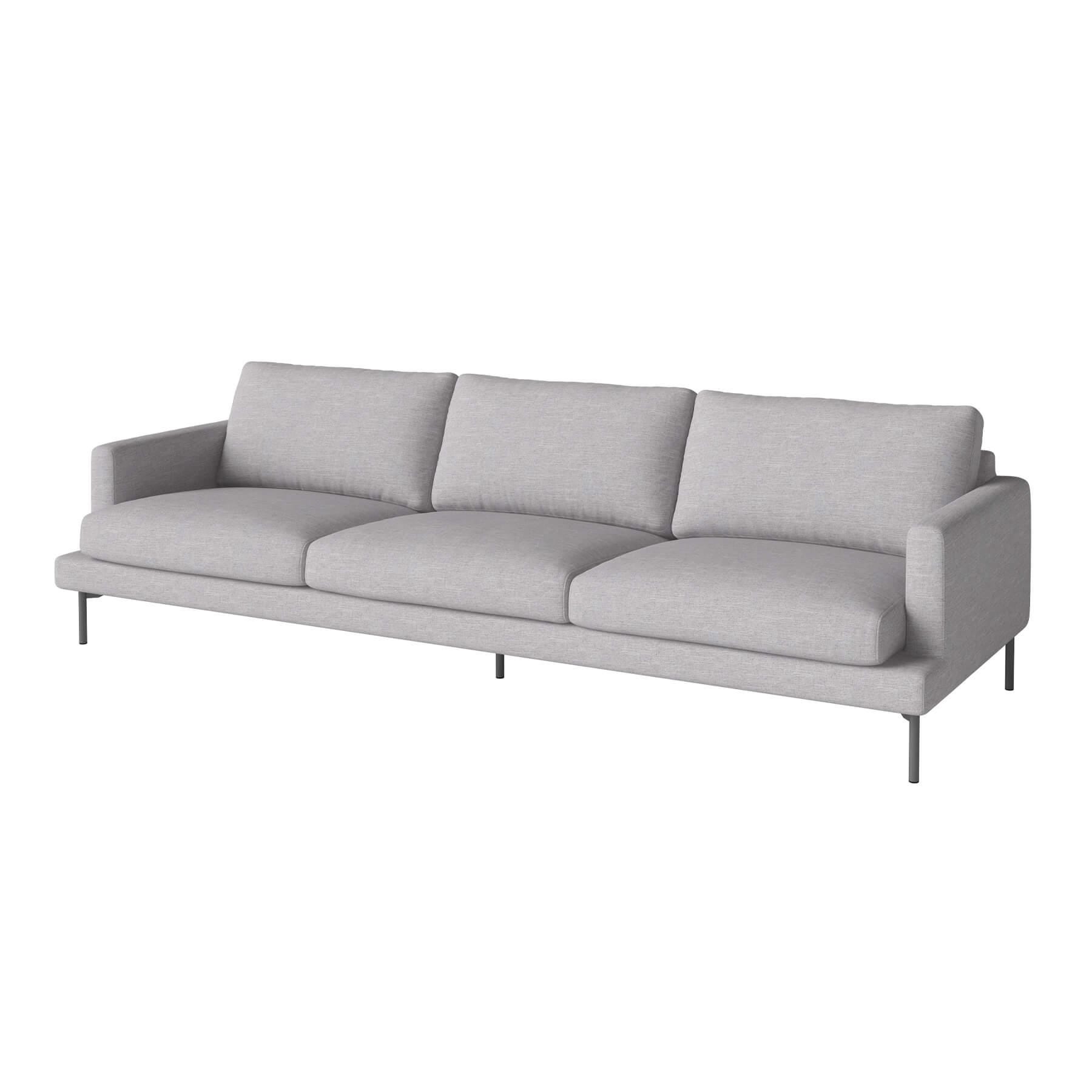 Bolia Veneda Sofa 4 Seater Sofa Grey Laquered Steel Baize Light Grey Designer Furniture From Holloways Of Ludlow