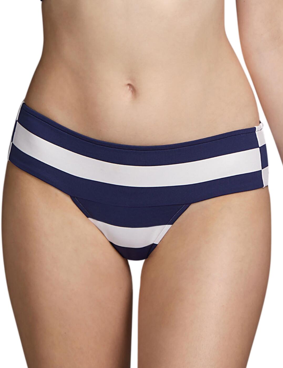 The beach is calling your name with the Curie range by Andres Sarda this summer. Indulge in this Rio bikini brief on your next vacation to add a sexy nautical striped twist to your collection. Offers a mid-rise waist and moderate rear coverage to show off those curves but still keeping it casual and sexy. Matching coordinates are available to complete this seductive set.  Mid-rise waist Moderate rear coverage Comfy and fashionable Sexy stripe print Country of origin: Tunisia Composition: 91% Polyamide &pipe; 9% Elastane  Listed in UK sizes  54702-97556-1265174 3410550 Rio Bikini Brief