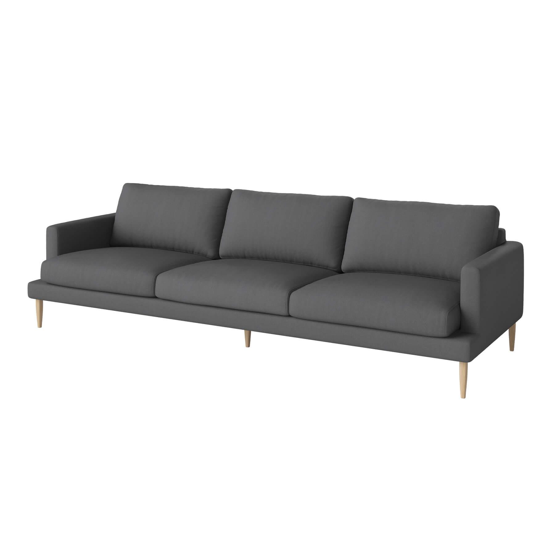 Bolia Veneda Sofa 4 Seater Sofa White Oiled Oak Gaja Dark Grey Designer Furniture From Holloways Of Ludlow