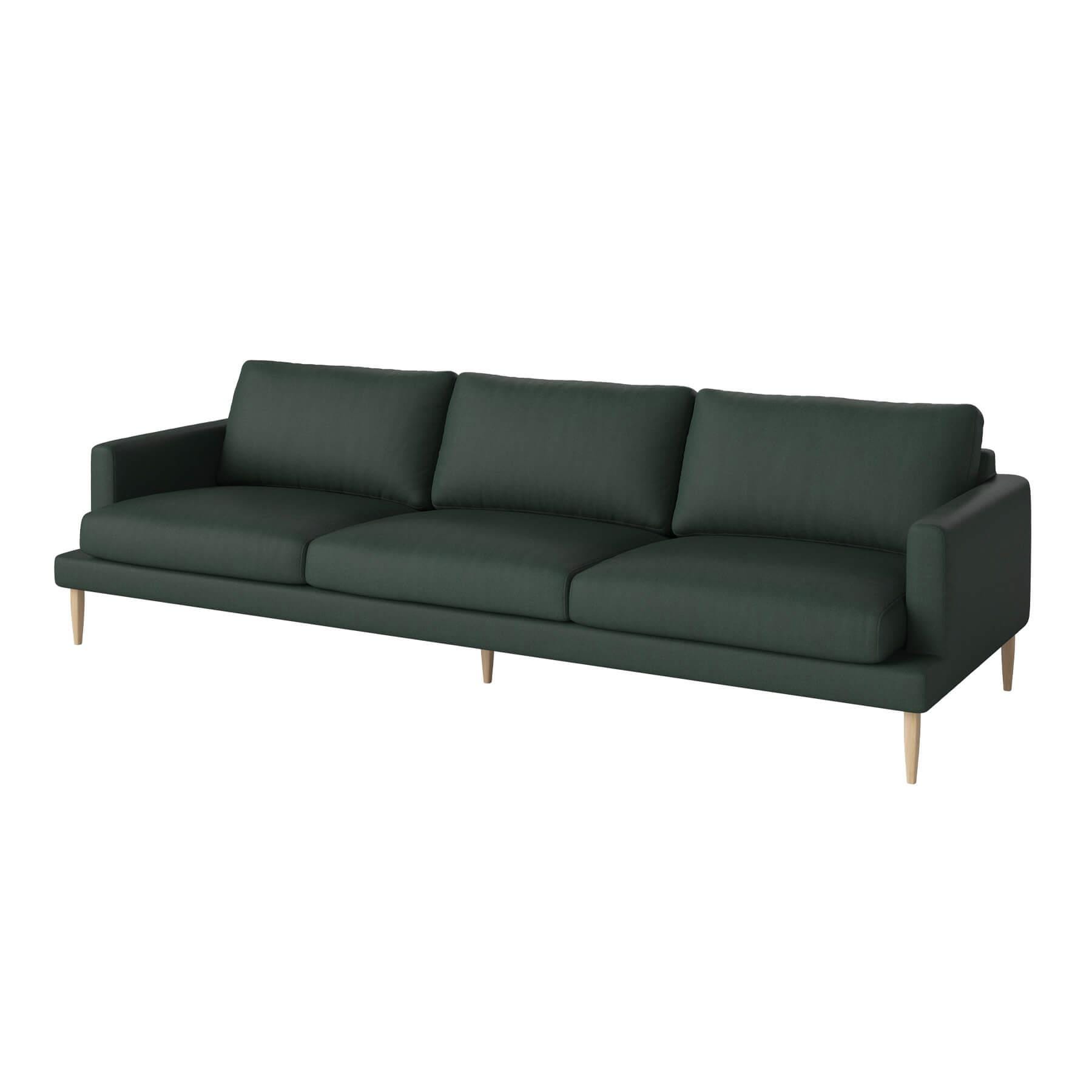 Bolia Veneda Sofa 4 Seater Sofa White Oiled Oak Gaja Dark Green Designer Furniture From Holloways Of Ludlow