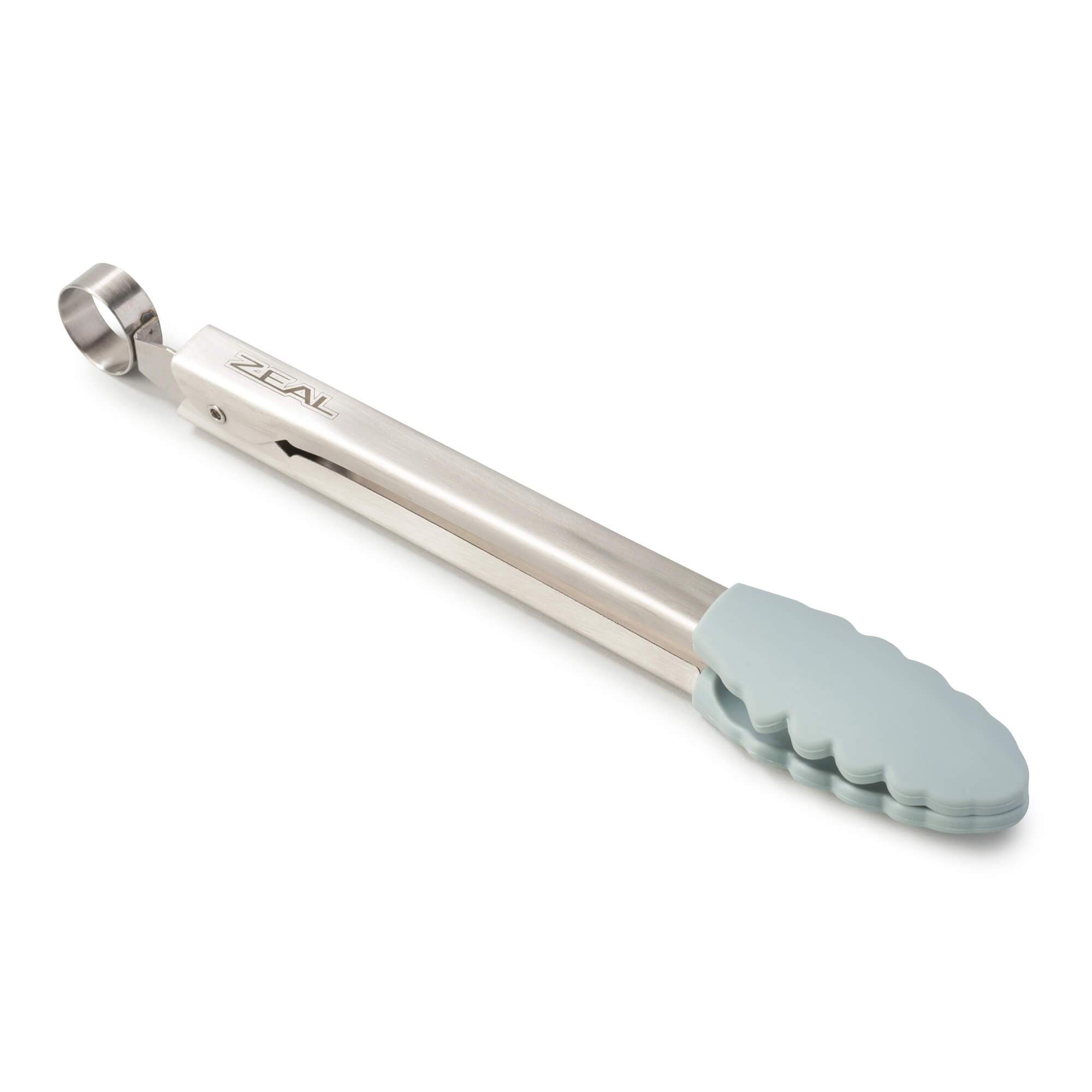 Zeal Silicone Small Cooking Tongs 20cm in Duck Egg Blue