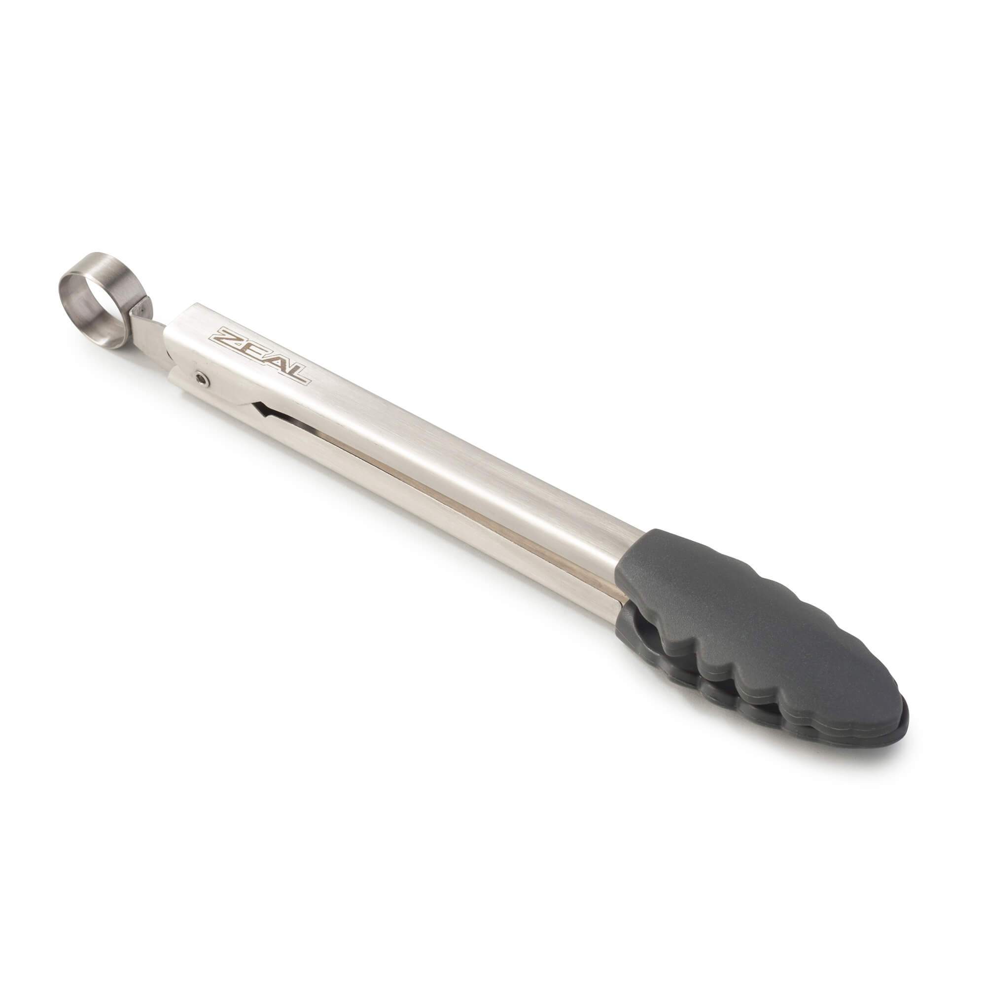 Zeal Silicone Small Cooking Tongs 20cm in Dark Grey