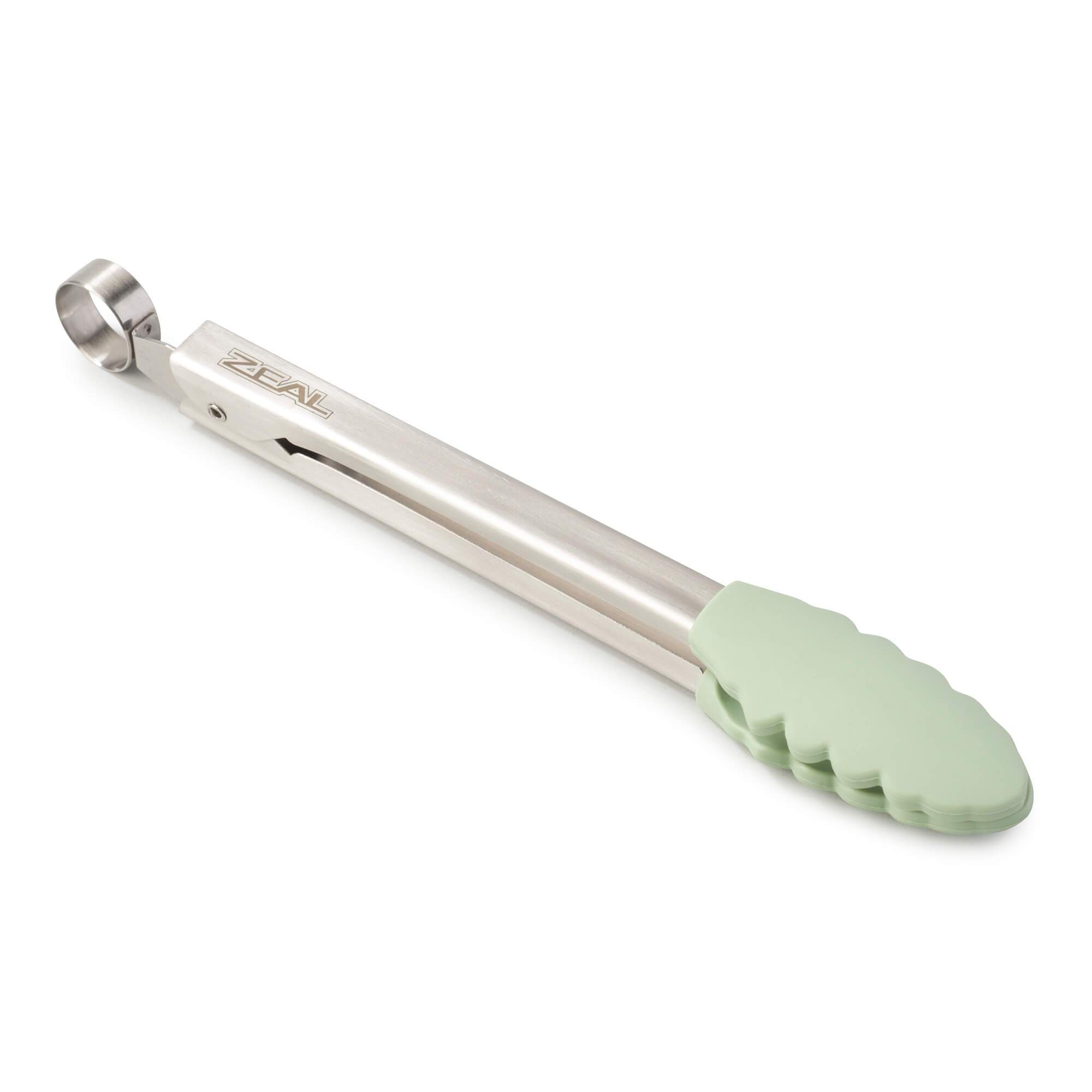 Zeal Silicone Small Cooking Tongs 20cm in Light Green
