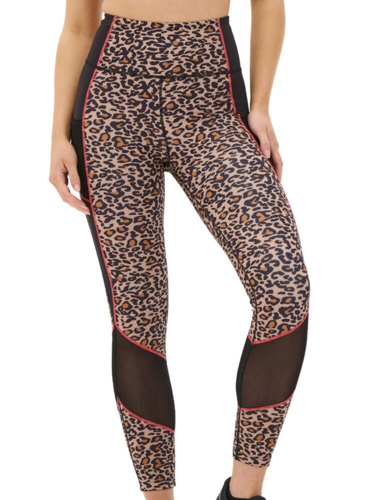 Look and feel amazing in these Pour Moi Energy Printed mesh panel leggings. Featuring sheer mesh panel inserts for a breathable fit. The high-waisted design enhances your natural curves. A hidden pocket ensures your key is kept safe while stylish mesh pockets allow you to take your phone on your workout. Made from sweat-wicking fabric ensuring a comfortable workout.  Sheer mesh panel inserts High-waisted fit Hidden key pocket Mesh side pockets Sweat-wicking fabric Composition: 78% Polyester &pipe; 22% Elastane. Mesh: 92% Polyester &pipe; 8% Elastane Listed in UK sizes  50303-91041-1226741 97117 Sports Leggings
