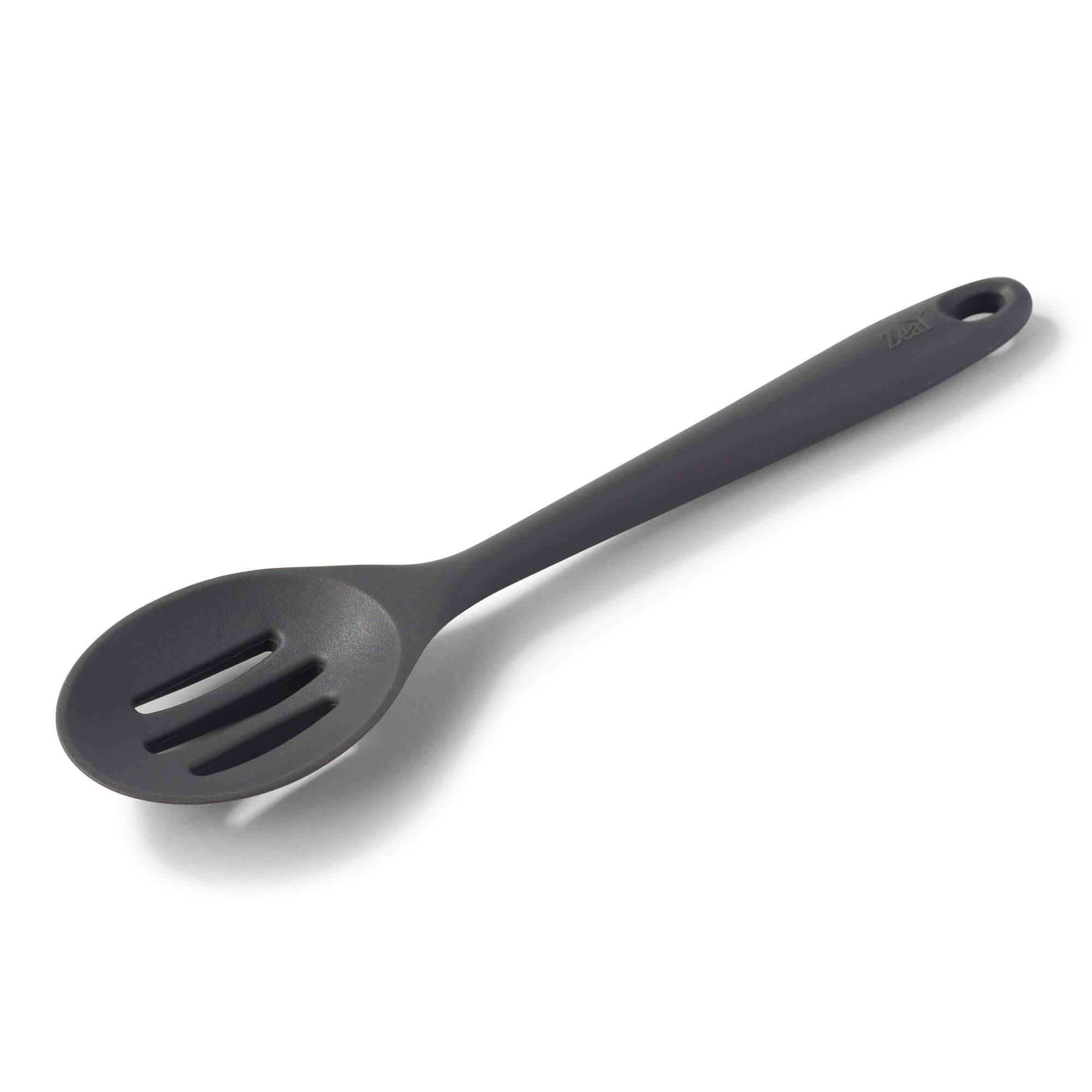 Zeal Silicone Slotted Spoon 28cm in Dark Grey