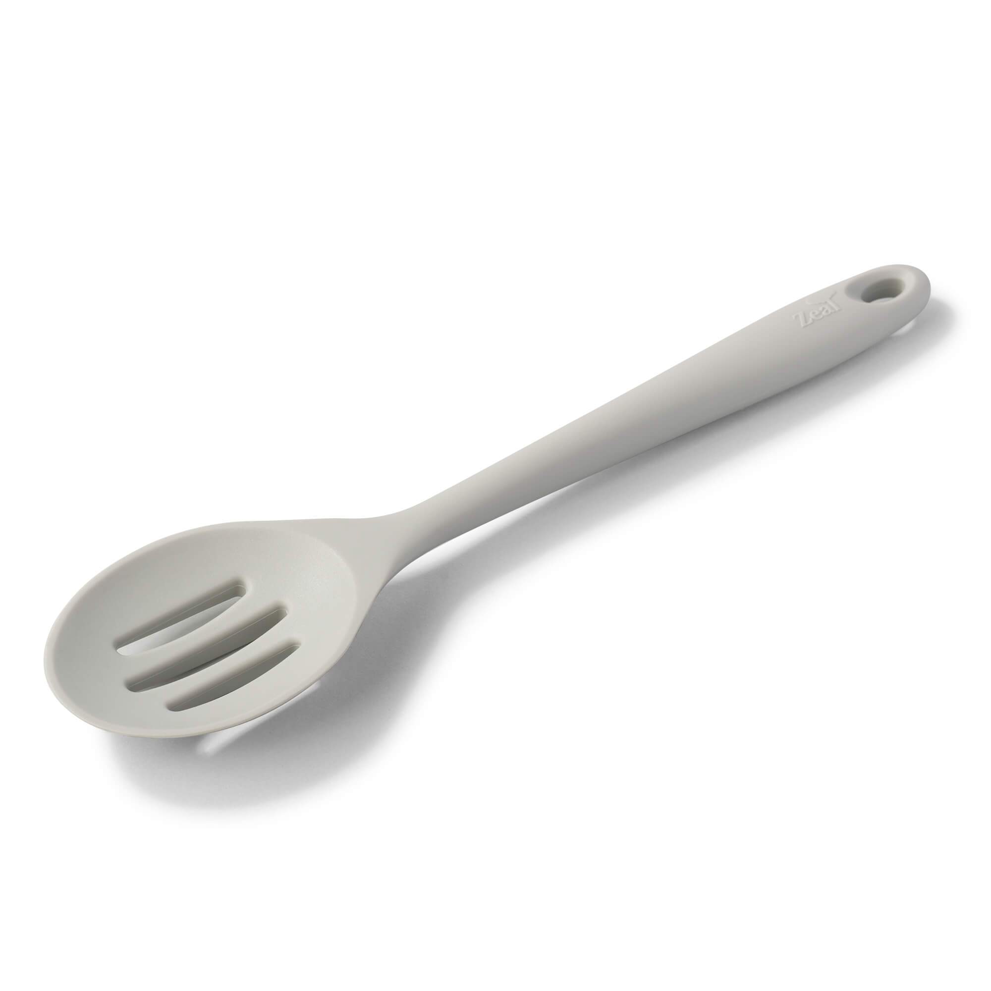 Zeal Silicone Slotted Spoon 28cm in Light Grey