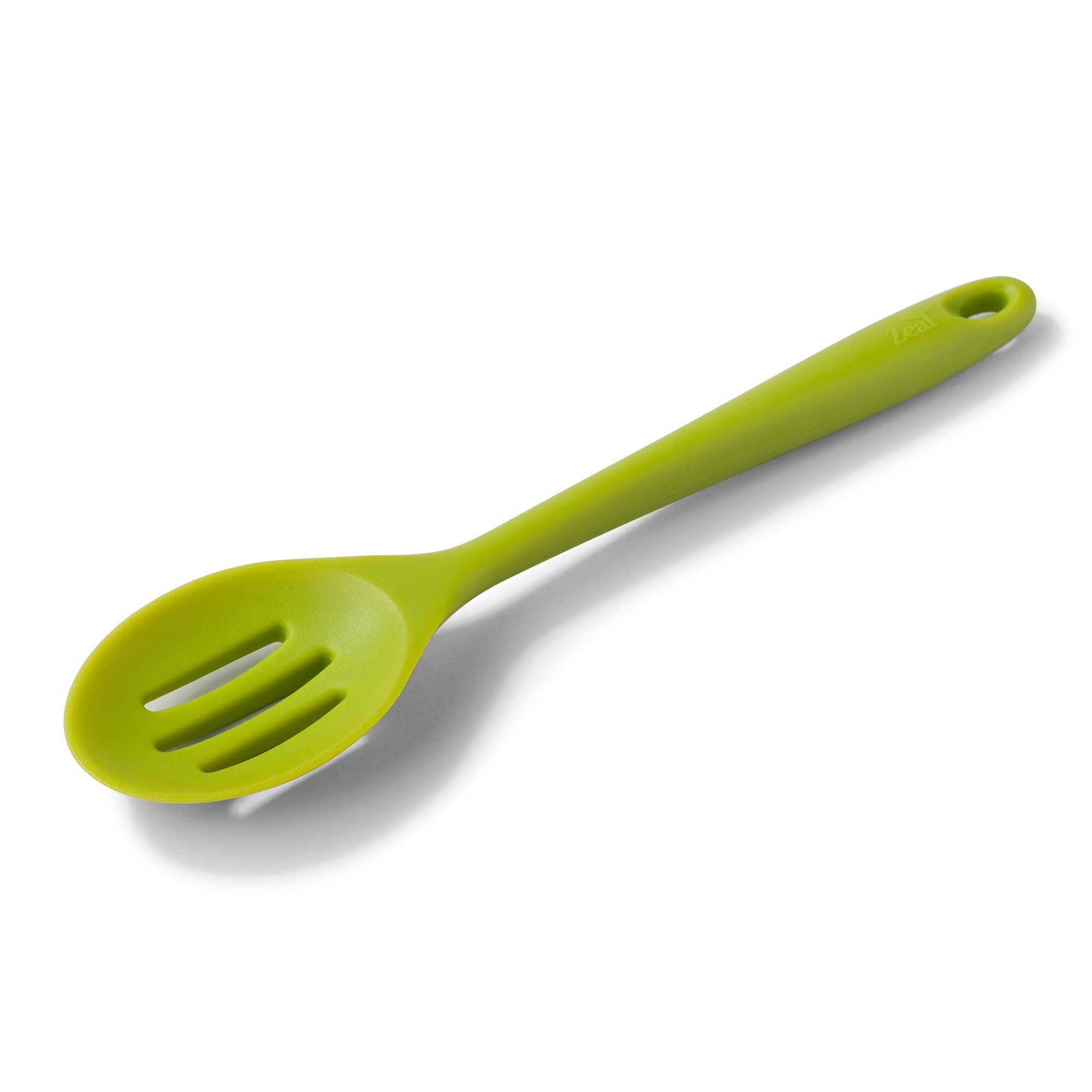 Zeal Silicone Slotted Spoon 28cm, Lime Green