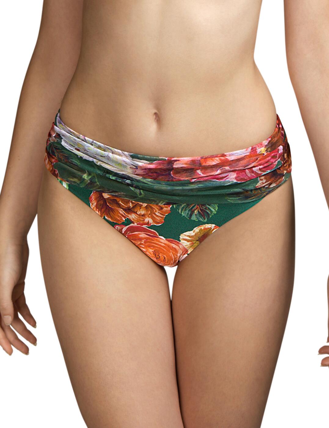 Forget about your average bikini bottoms with this stylish Woolf piece from Andres Sarda. The moderate rear coverage and classic mid-rise waist make these briefs comfortable to wear during your regular beach activities. The striking print creates a feminine vibe, while the cheeky scrunched panel adds a bit of an original style. The panel can be smoothed out to cover your hips and show off even more of your fashionable look.  Eye-catching floral colours Scrunched trendy panel Mid-rise waist Moderate rear coverage Matching coordinates available Care: Hand wash Country of origin: Spain Composition: 87% Polyamide &pipe; 13% Elastane  Listed in UK sizes  54777-97662-1266606 3410950 Bikini Bottoms