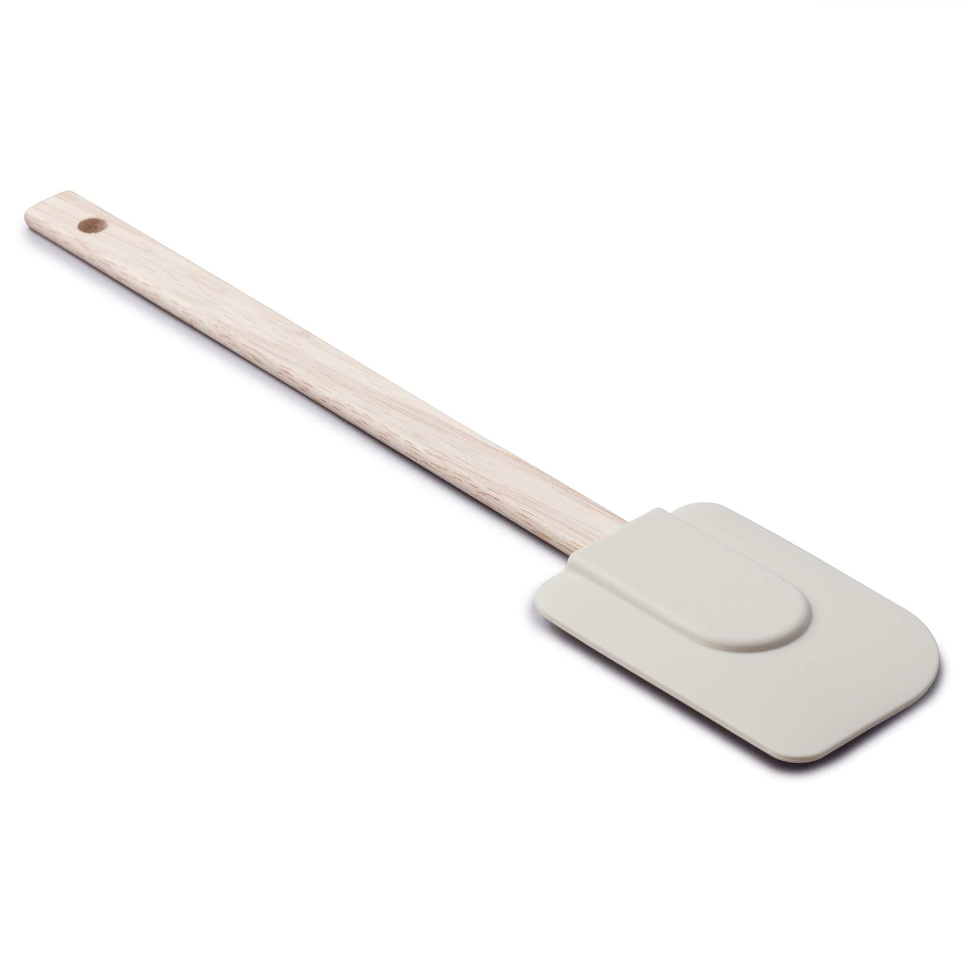 Zeal Silicone Spatula with Wooden Handle in Cream