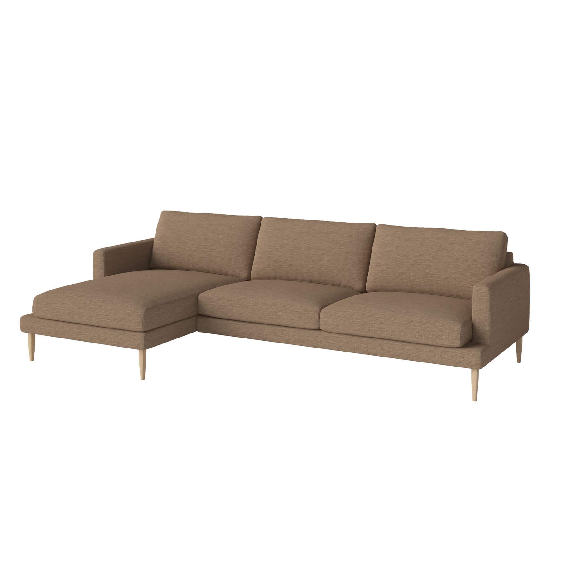 Bolia Veneda Sofa 35 Seater Sofa With Chaise Longue White Oiled Oak Laine Light Brown Left Brown Designer Furniture From Holloways Of Ludlow