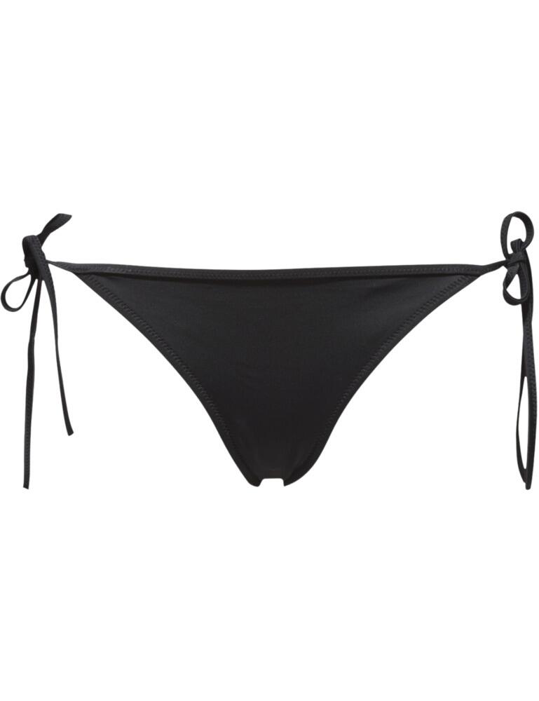 Calvin Klein is iconic for its timeless designs in a sexy minimal style. These bikini briefs have a flirty low rise waist and the side tie detail adds a seductive minimal look. The back has a contrasting CK monogram for an added subtle designer style. An adjustable side tie design allows for the perfect individual fit and the premium soft stretch fabric has a quick-drying design. Wear with matching swimwear by Calvin Klein for a sexy coordinated look.  Sexy minimal cut CK logo on the back Adjustable side-tie strings Cheeky moderate coverage Low-rise waist Composition: 86% Polyamide &pipe; 14% Elastane Listed in UK sizes  50648-91571-1221349 KW0KW00085 Bikini Bottoms