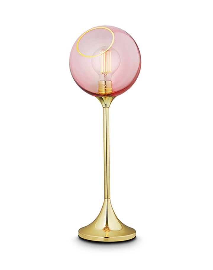 Ballroom Table Light Rose Gold Edge With Gold Fittings