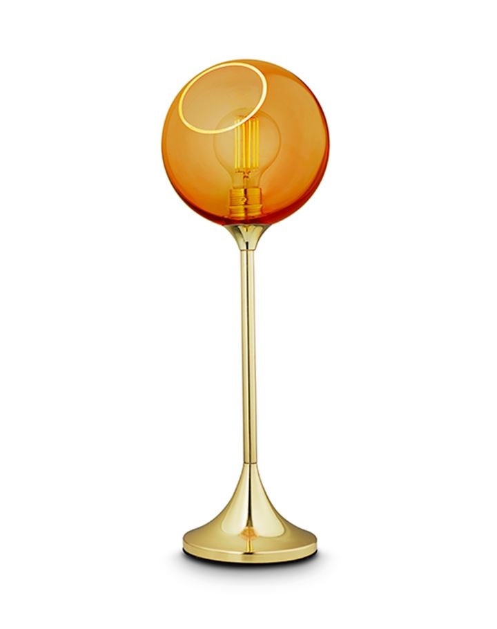 Ballroom Table Light Amber Gold Edge With Gold Fittings