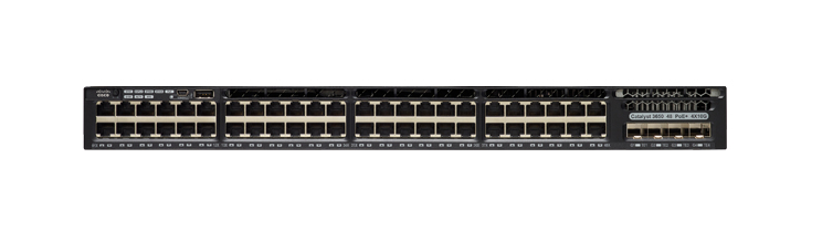 Cisco Catalyst Ws-C3650-48Td-S Network Switch Managed L3 Gigabit Ethernet (10/100/1000) Black 1U