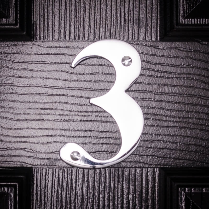 Best Chrome House Numbers 20 Most Popular Choice Mart UK