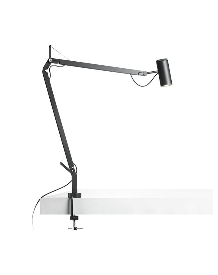Polo Table Light Black With Clamp
