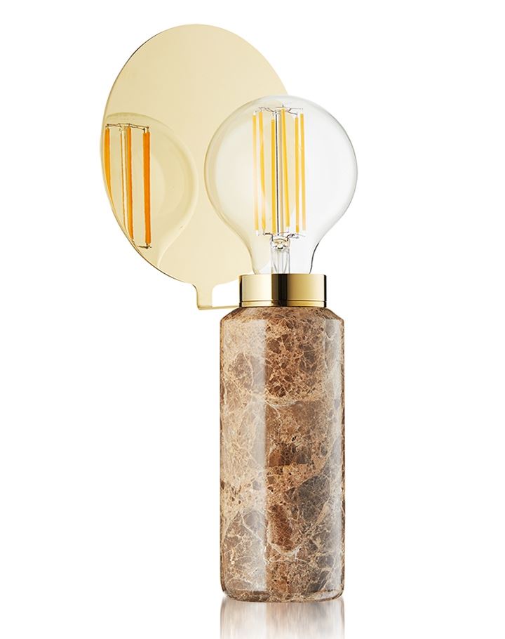 Blindspot Table Light Brown Marble