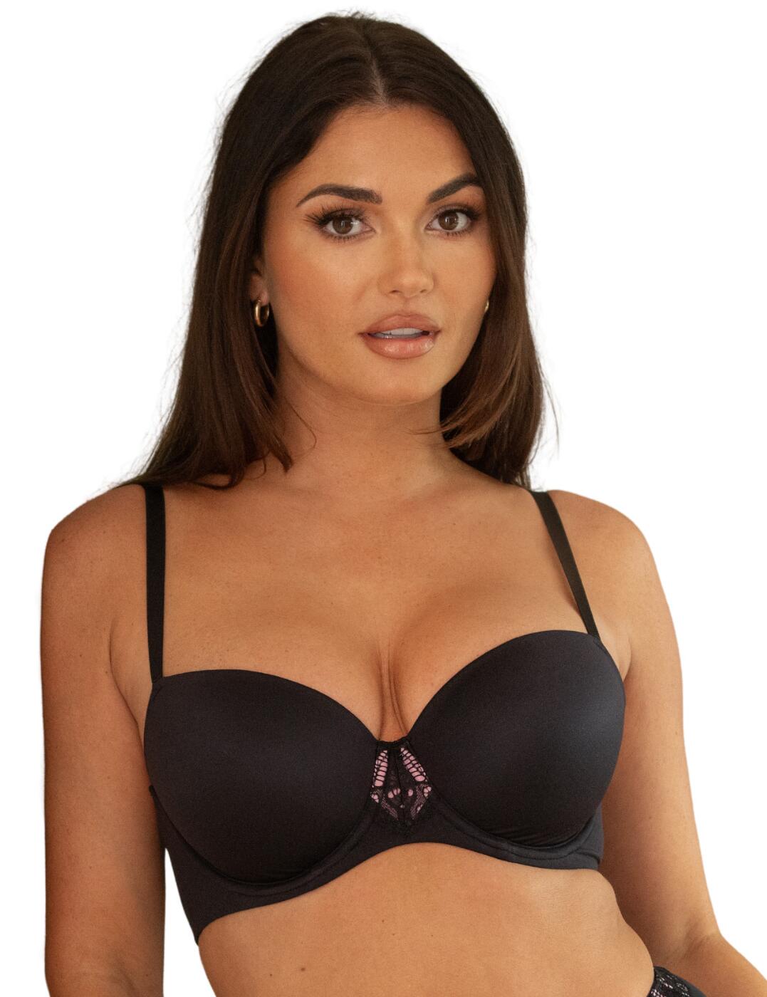 Feel beautiful with the Pour Moi New Romance collection, the perfect t-shirt bra for modern, stylish women. Offering comfort and support with a balconette shape, underwire, and moulded cups. This bra features adjustable shoulder straps a hook and eye fastening and a J-hook for versatile styling and secure fit. Enhanced with lace for added romance, it pairs beautifully with matching lingerie. Ideal for any occasion, the New Romance bra combines practicality with sophistication, making it a must-have in your lingerie collection.