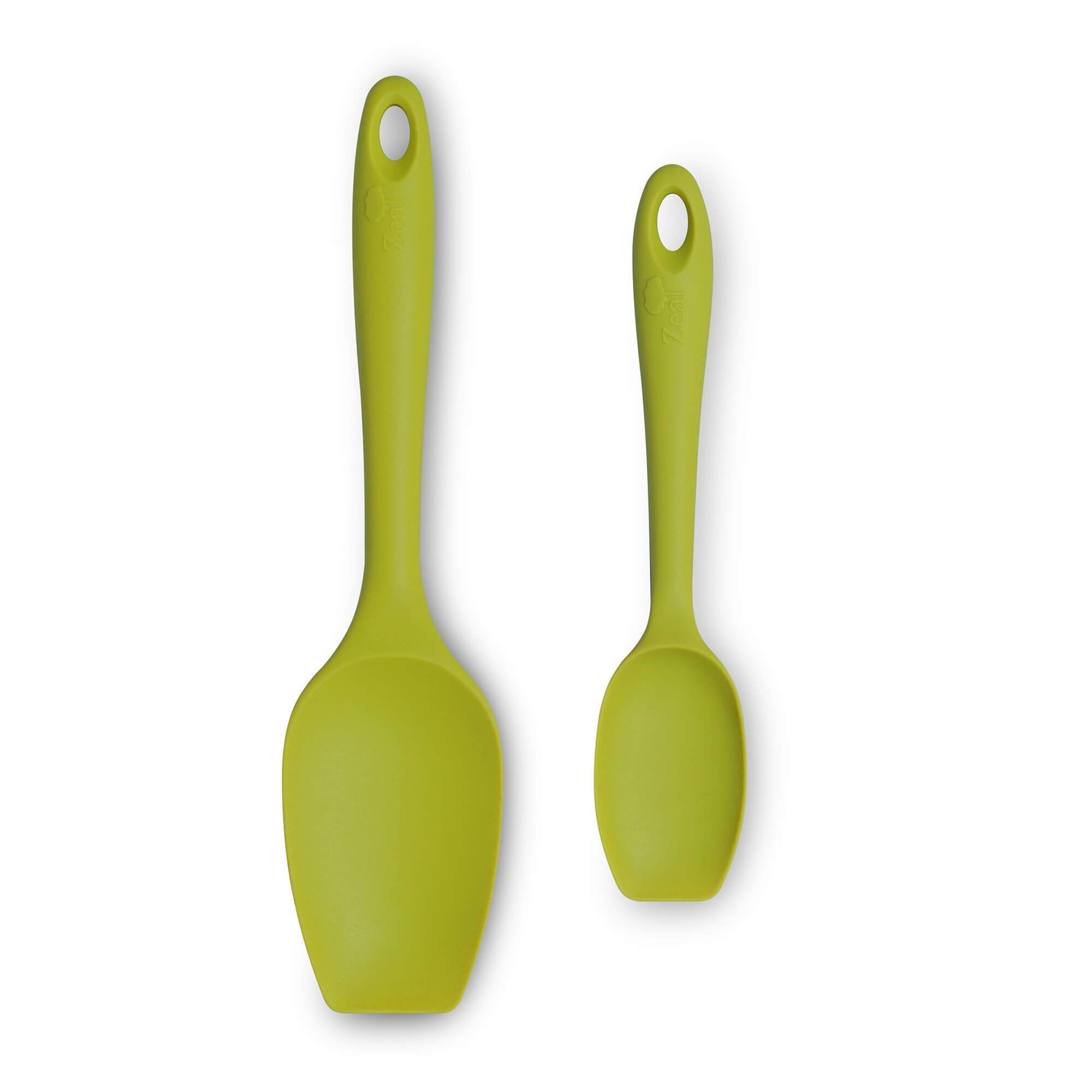 Zeal Silicone Spatula Spoons, Set of 2 in Lime