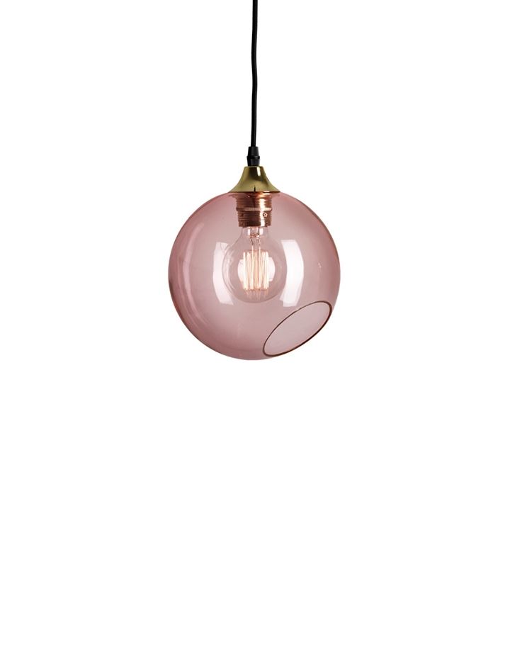 Design By Us Ballroom Pendant Standard Rose Gold Edge With Gold Fittings Red Designer Pendant Lighting