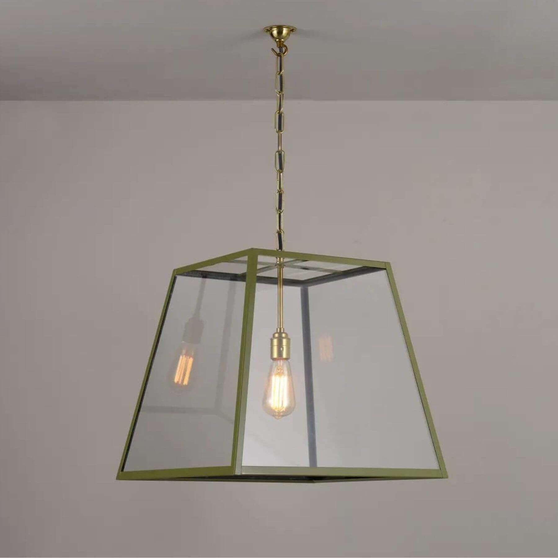 Original Btc Quad Pendant Olive Large Green Designer Pendant Lighting