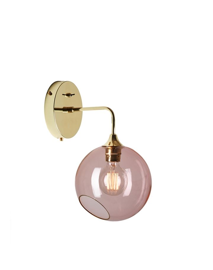 Ballroom Wall Light Small Blue Sky Gold Edge With Gold Fittings