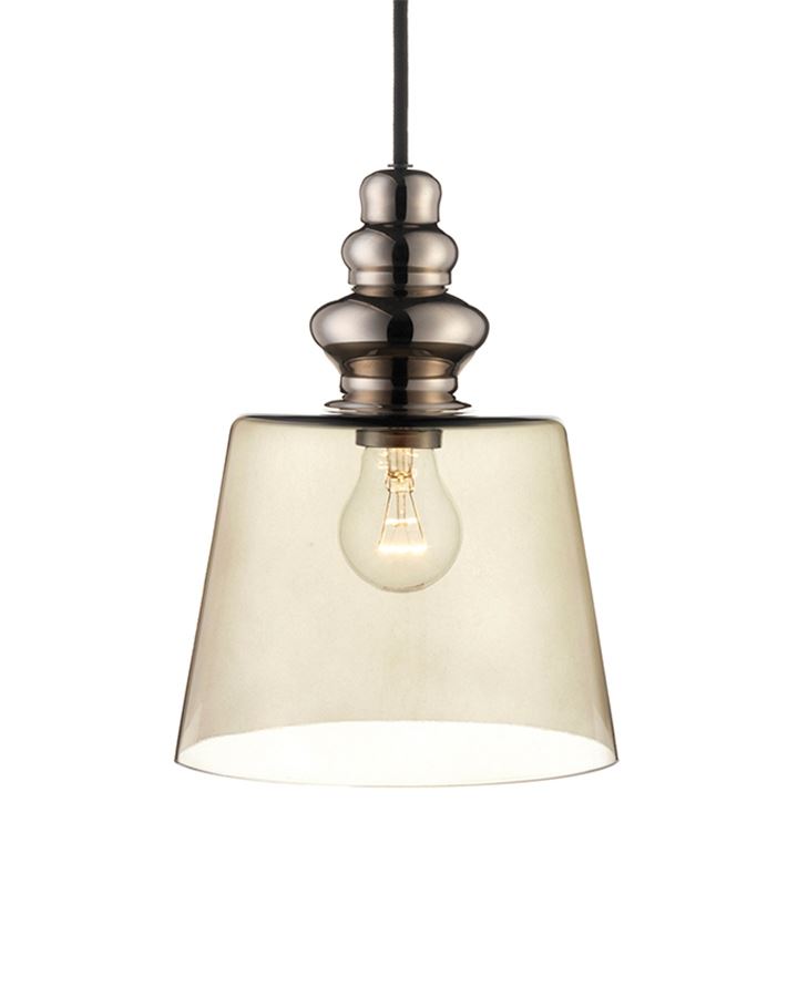 Design By Us Pollish Pendant Standard Smoke With Black Cord Designer Pendant Lighting