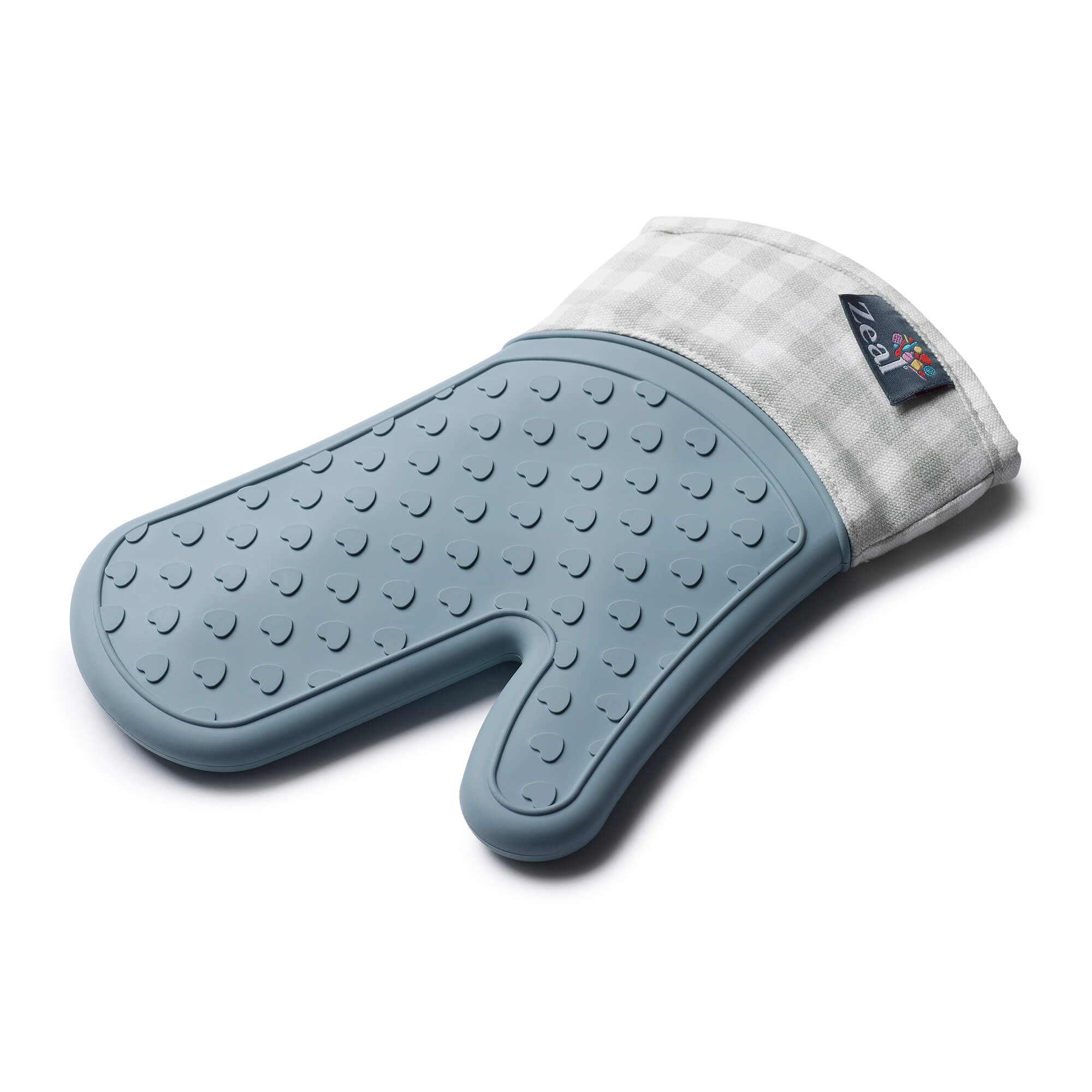 Zeal Steam Stop Waterproof Silicone Single Oven Glove, Duck Egg Blue