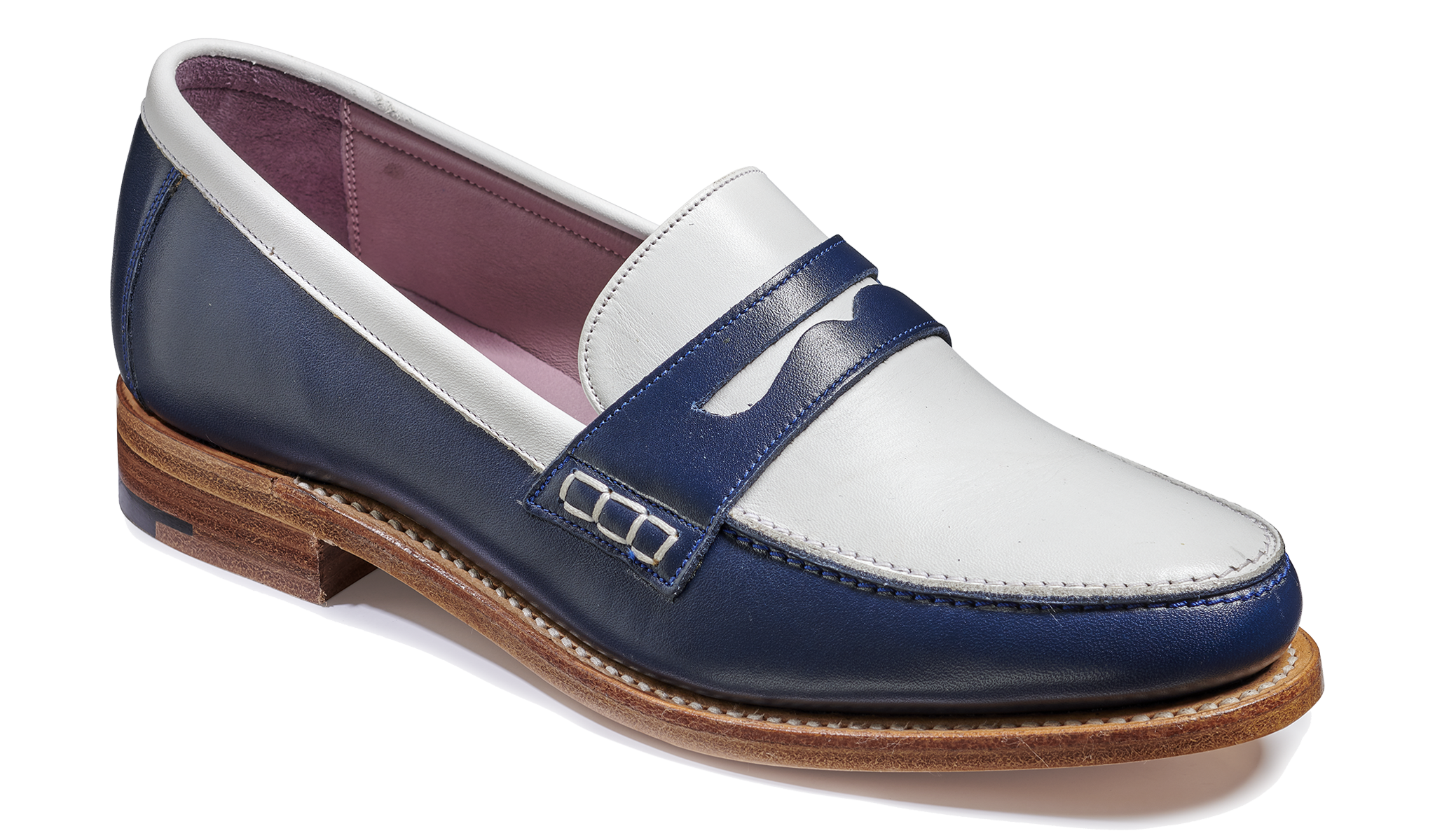 Harriet - Navy White Calf, 9.5