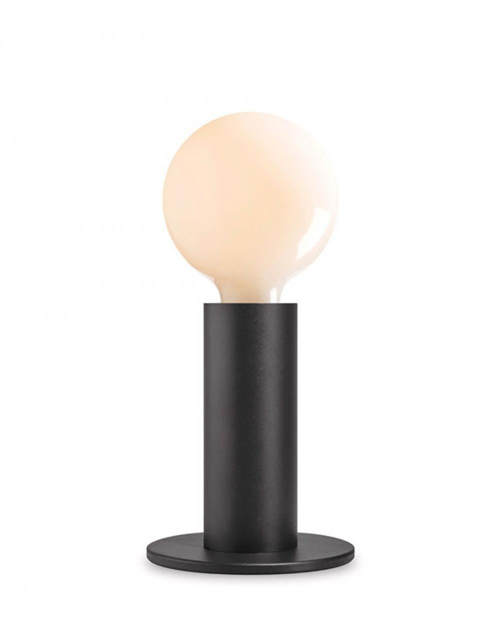 Sol Led Table Lamp Black Opaque