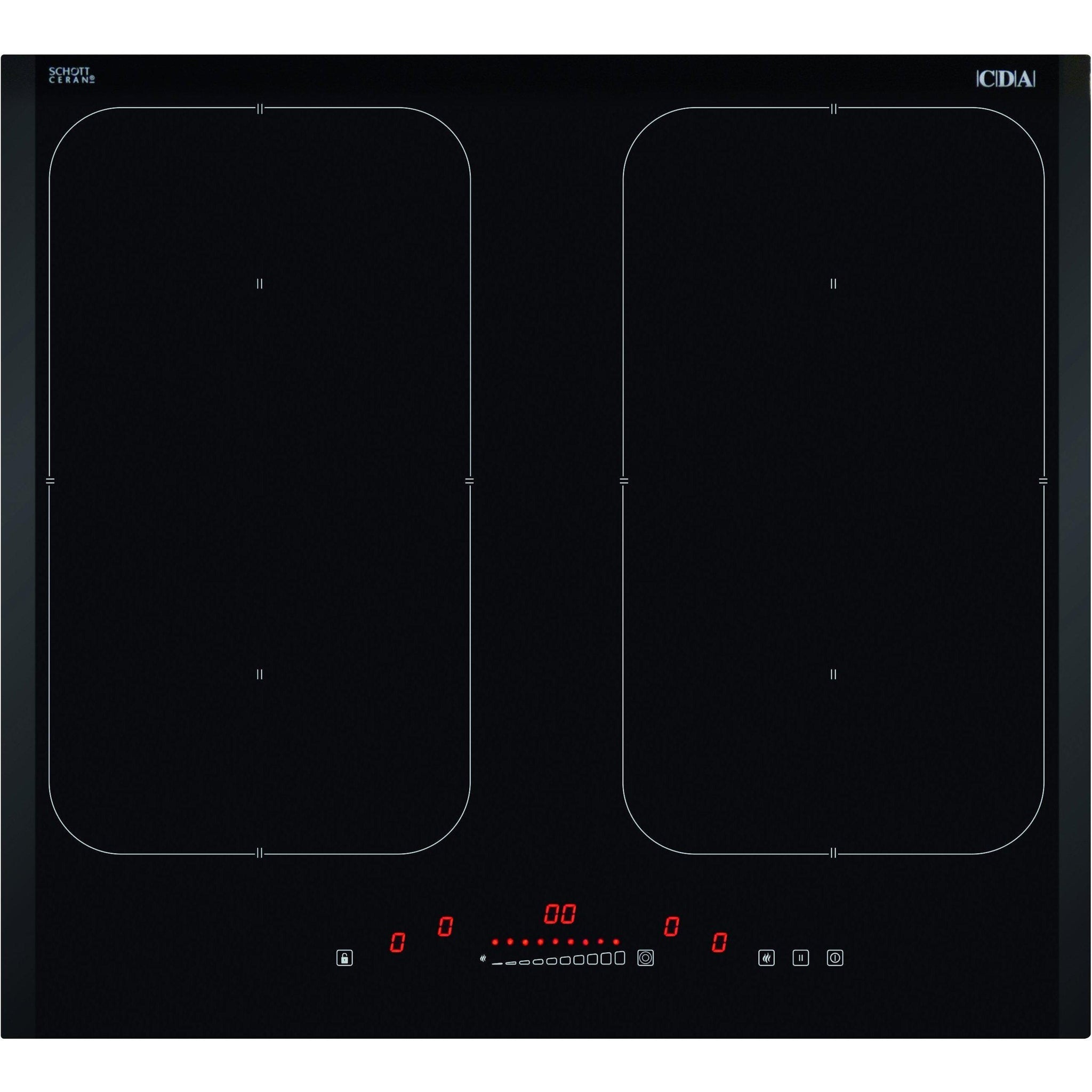 Cda Hn6841fr Four Zone Induction Hob Black