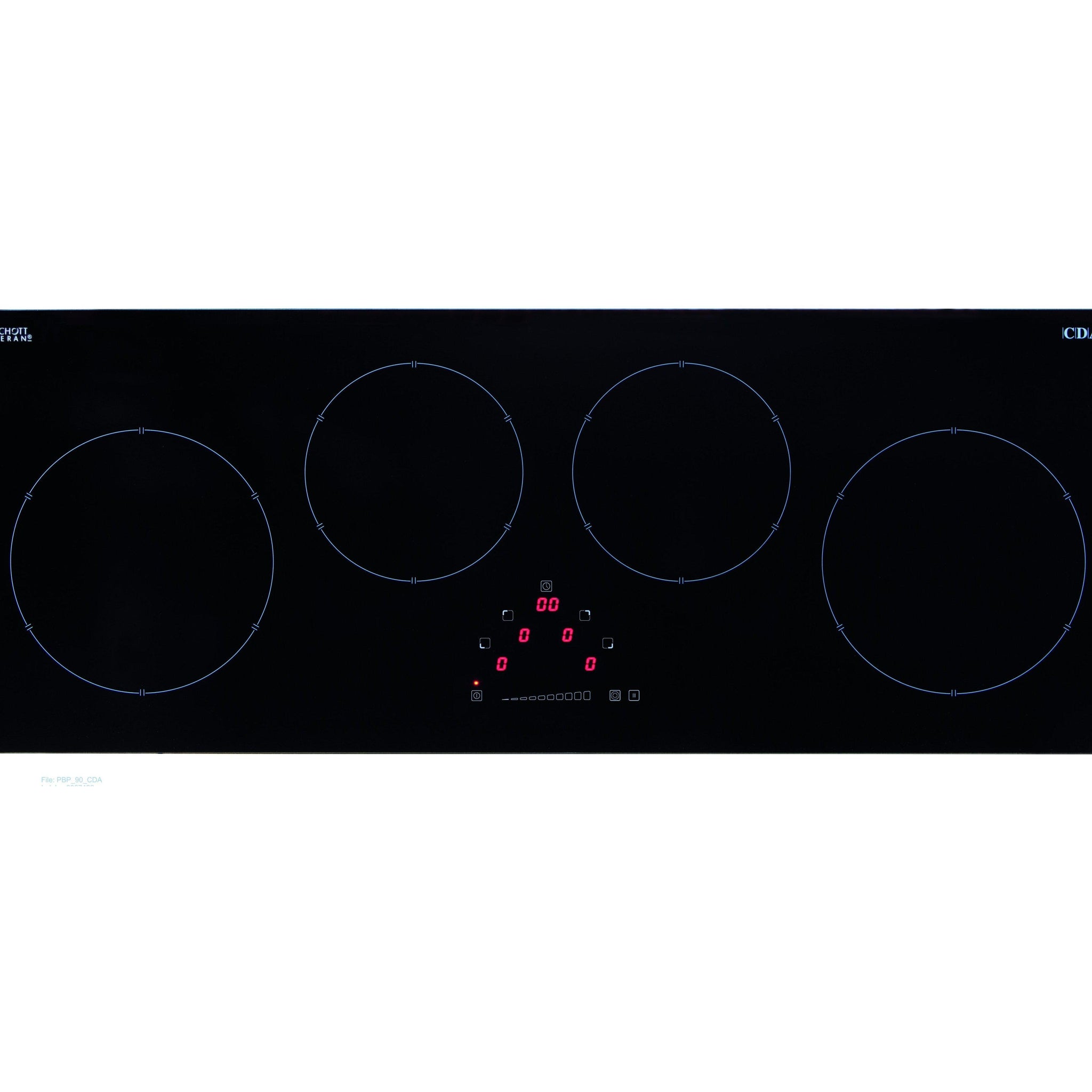 Cda Hn9626fr Four Zone Linear Induction Hob Black