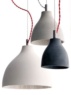 Heavy Light Pendant Large Light Grey Red Cablesteel Ceiling Rose