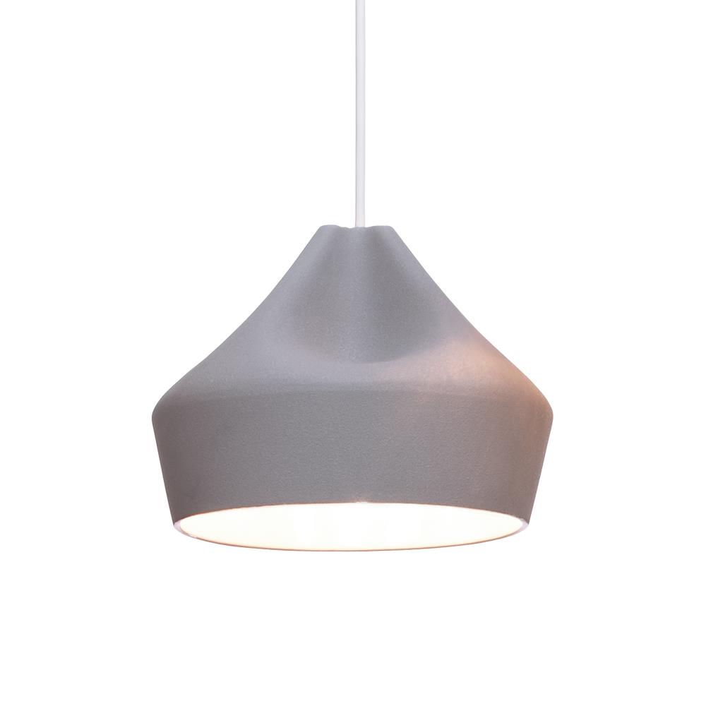 Marset Pleat Box Pendant 24 Grey White Interior Grey Designer Pendant Lighting