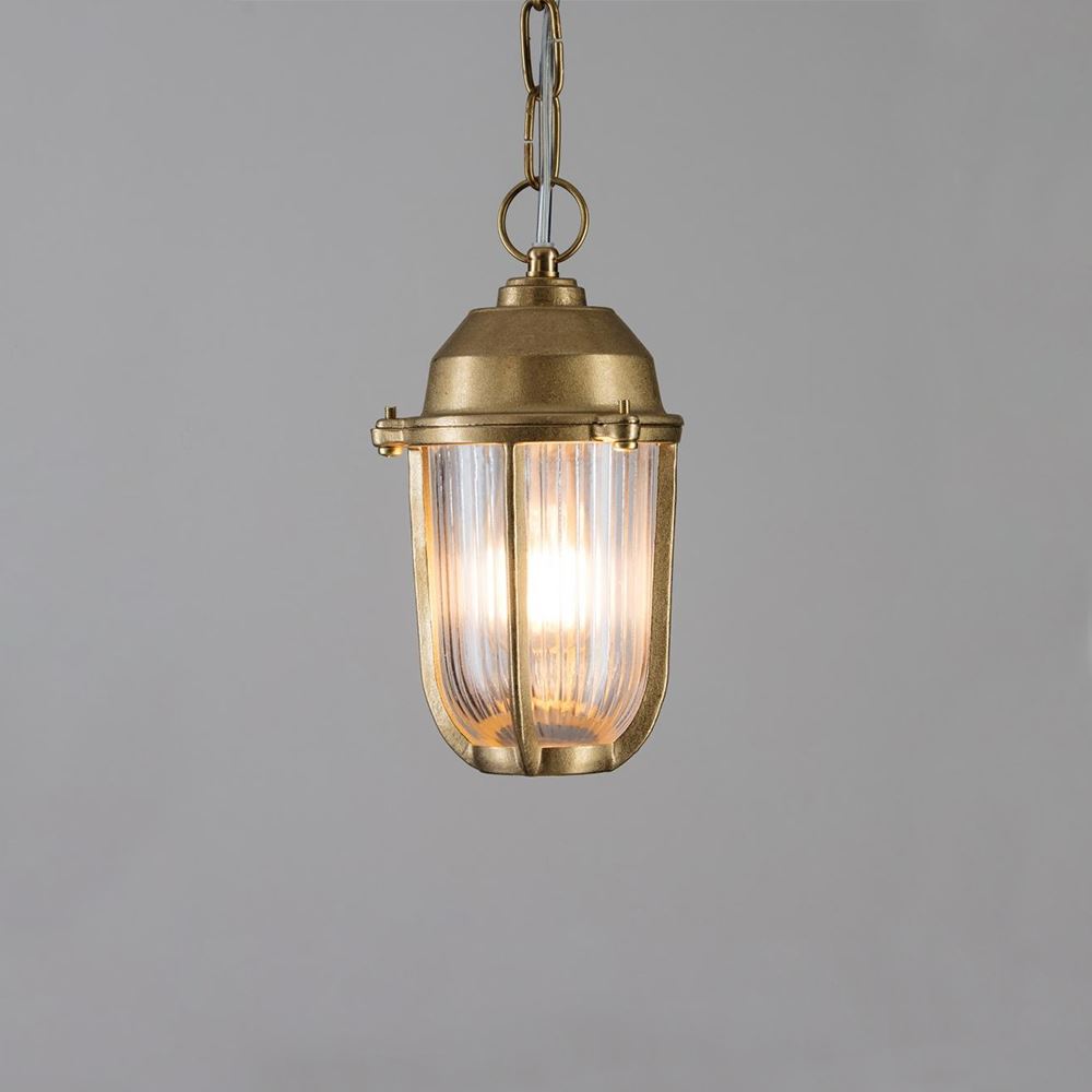 Old School Electric Boatyard Pendant Small Brass Bathroom Lighting Brassgold Designer Pendant Lighting